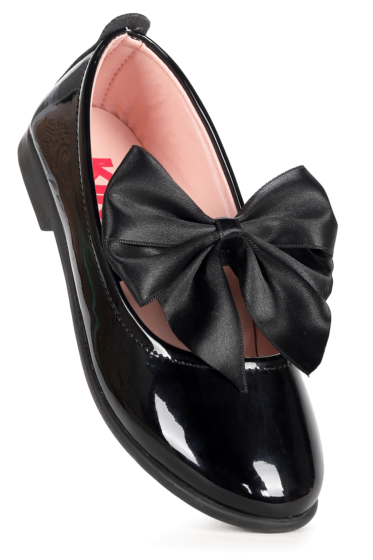 Tari Fiyonk Lastikli Kız Çocuk Babet Ayakkabı Siyah - Görsel 4