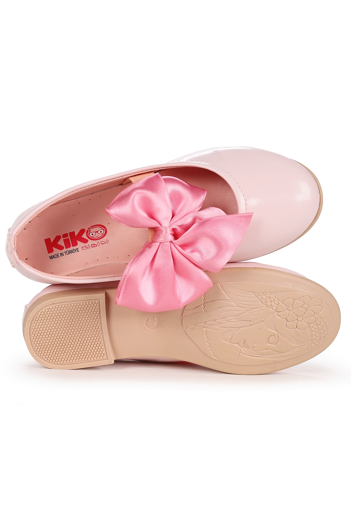 Tari Fiyonk Lastikli Kız Çocuk Babet Ayakkabı Pudra - Görsel 6