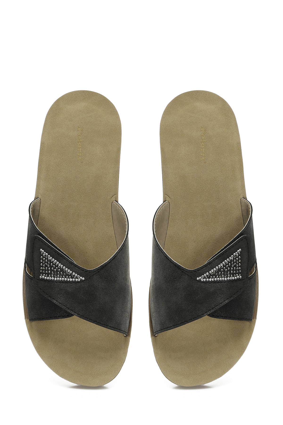 407022.Z5FX Siyah Kadın Ev Terliği - Görsel 5