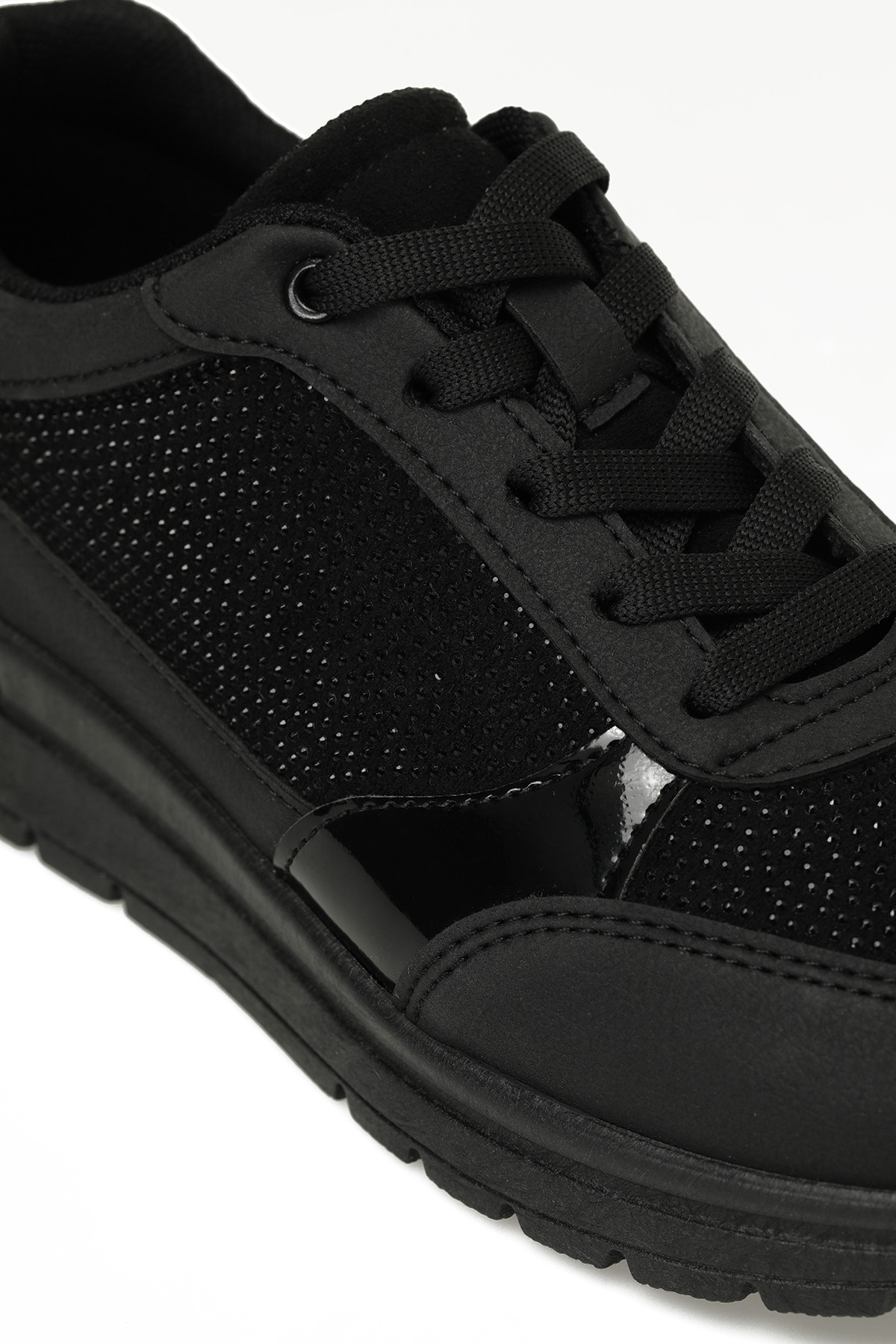 324545T.Z 5PR Siyah Kadın Spor Ayakkabı - Görsel 8