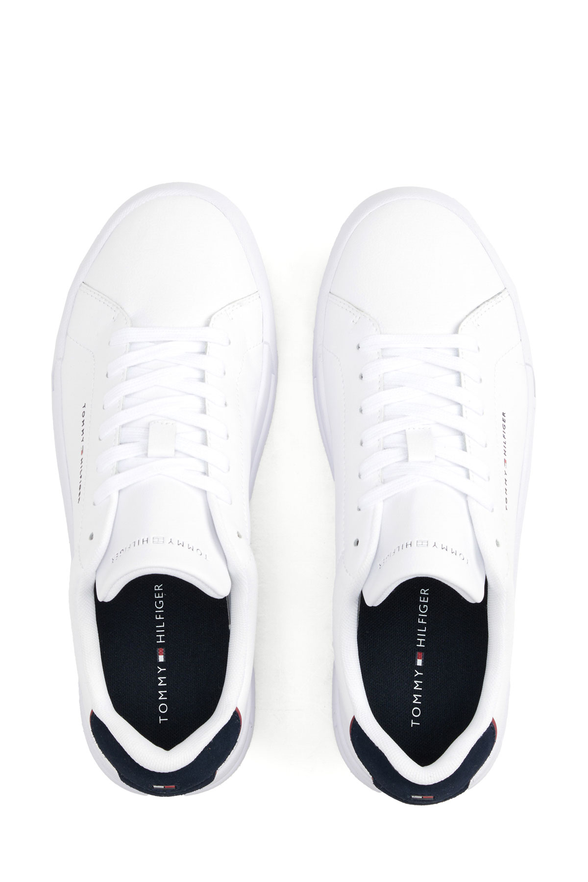 Tommy Hilfiger TH COURT LTH DETAIL ESS Beyaz Erkek Sneaker - Görsel 6