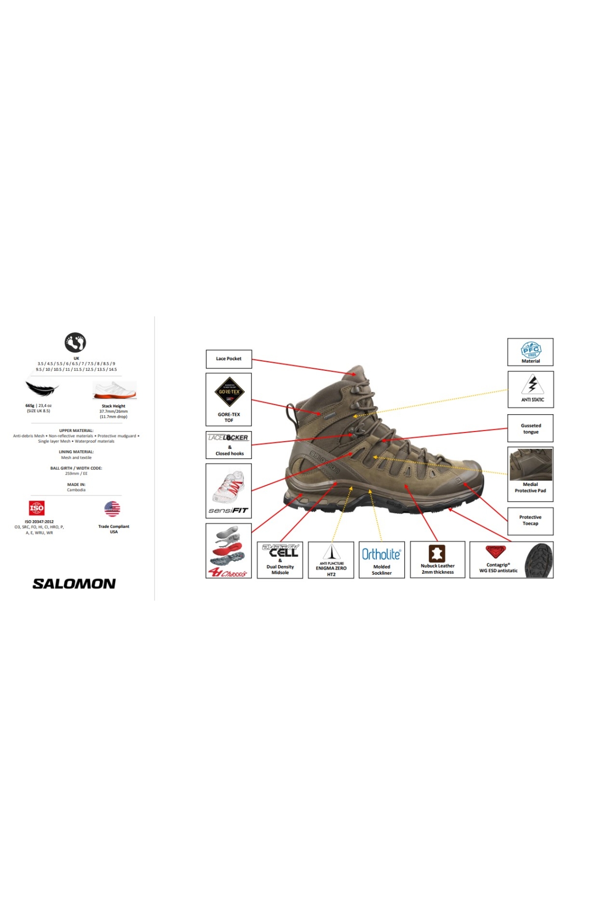 Lowa Gore-Tex® Su Geçirmez Tactical Bot Özel Kuvvetler Askeri Botu Erkek Bot - Görsel 6