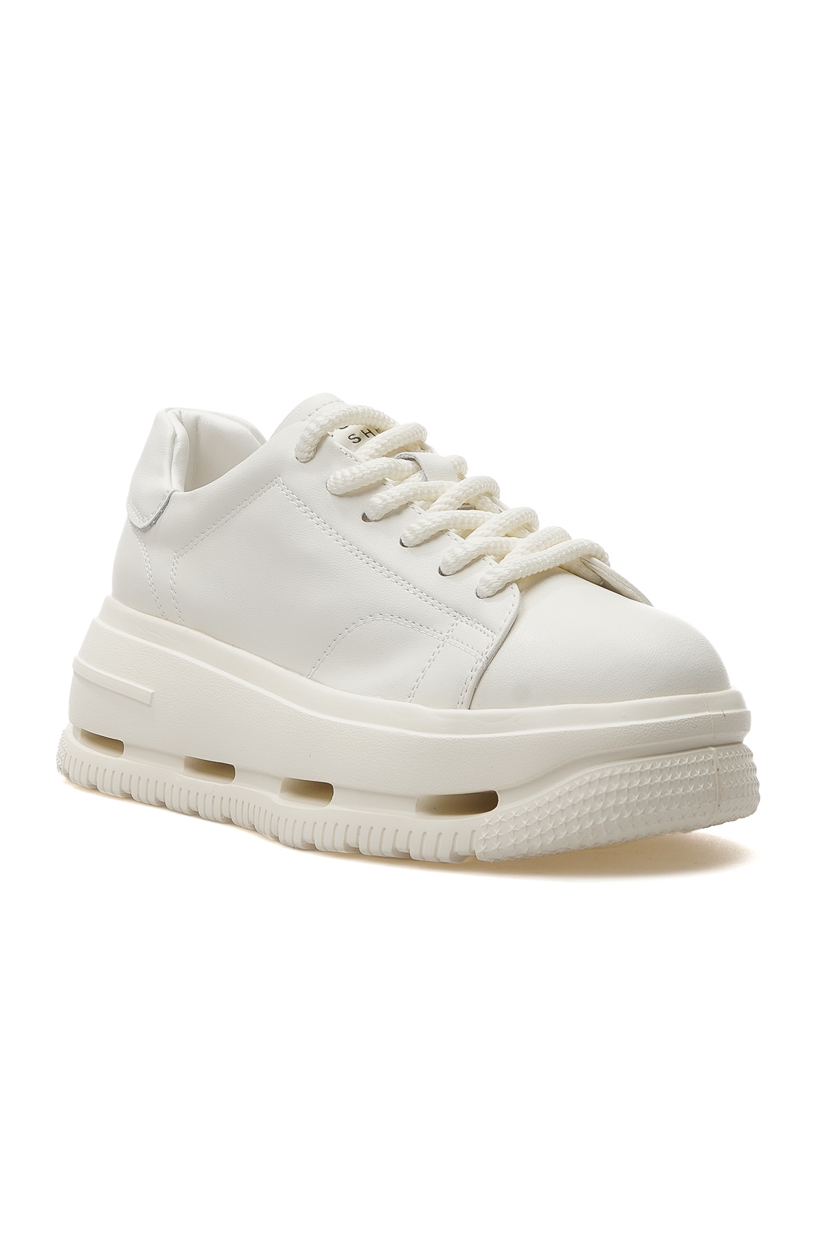 Agatha Kadın Hakiki Deri Günlük Spor Ayakkabı 25y 121230007 Z Beyaz - Görsel 5