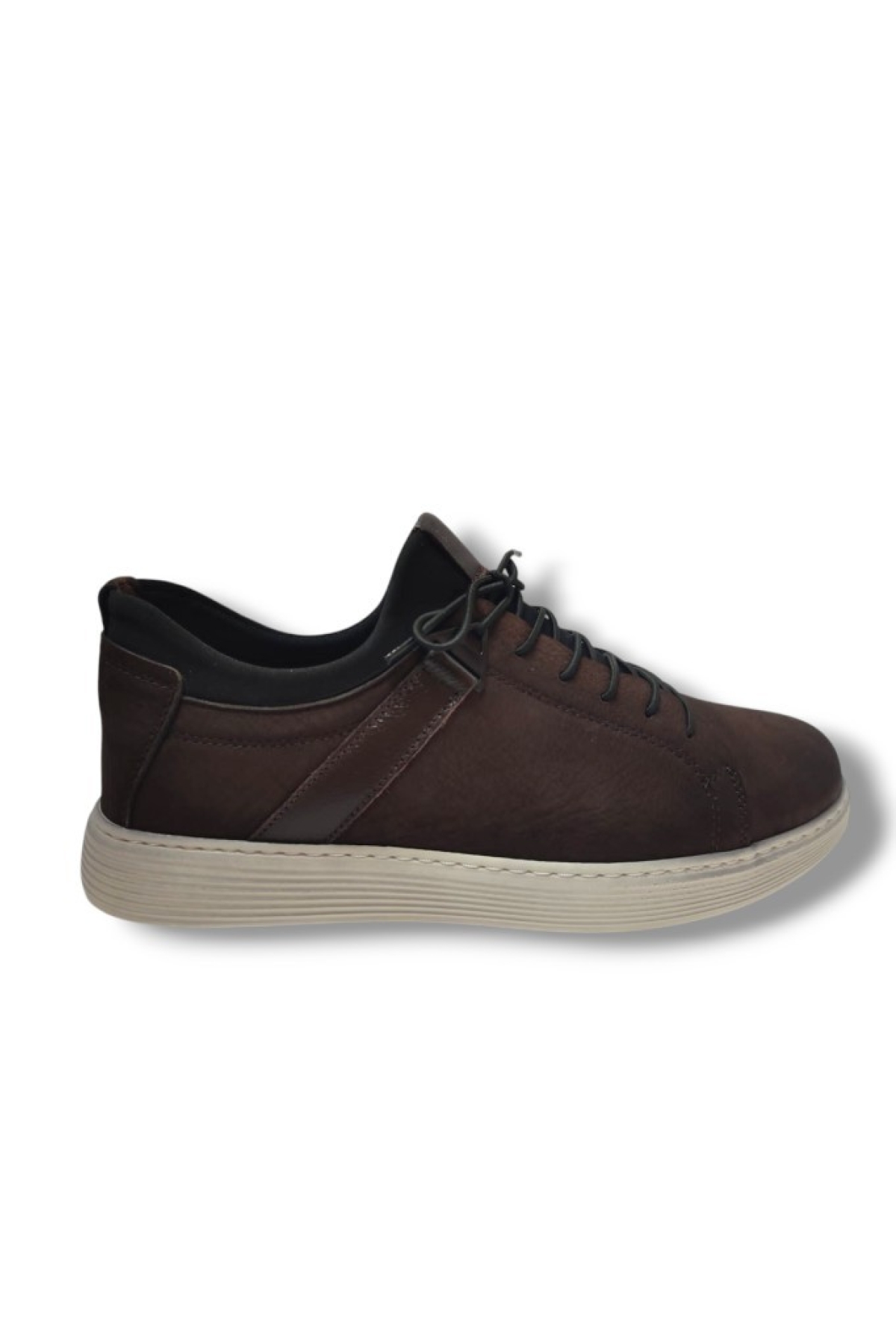 2017-25 Hakiki Nubuk Deri Anatomik Casual Erkek Ayakkabı - Görsel 4