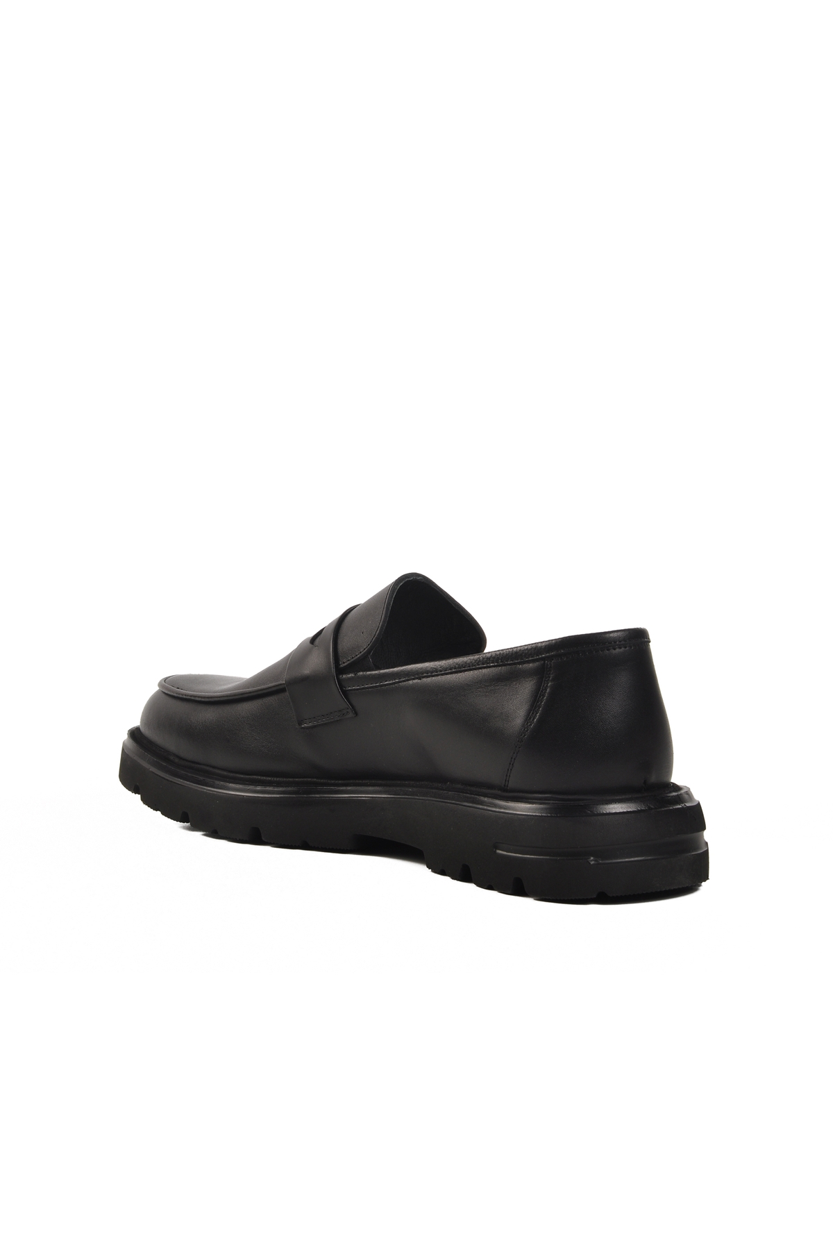 Siyah Hakiki Deri Erkek Casual Ayakkabı 020 M - Görsel 5