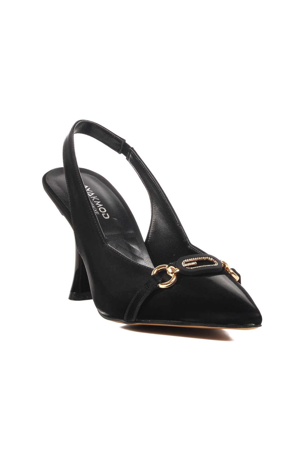 Siyah İnce Topuklu Kadın Abiye Ayakkabı 671124 Z - Görsel 4