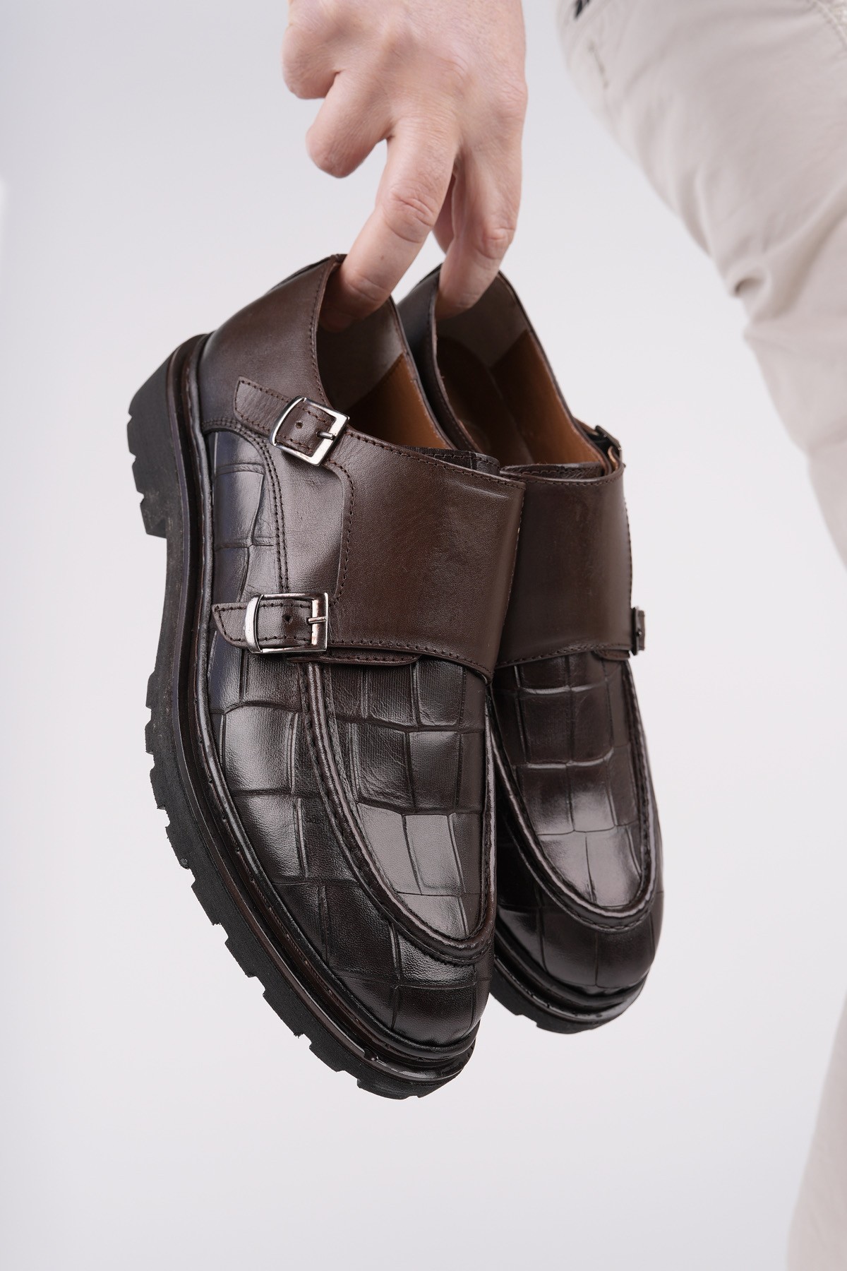 DİEGO Klasik Hakiki Deri Günlük Ortopedik Erkek Casual Ayakkabı - Görsel 6