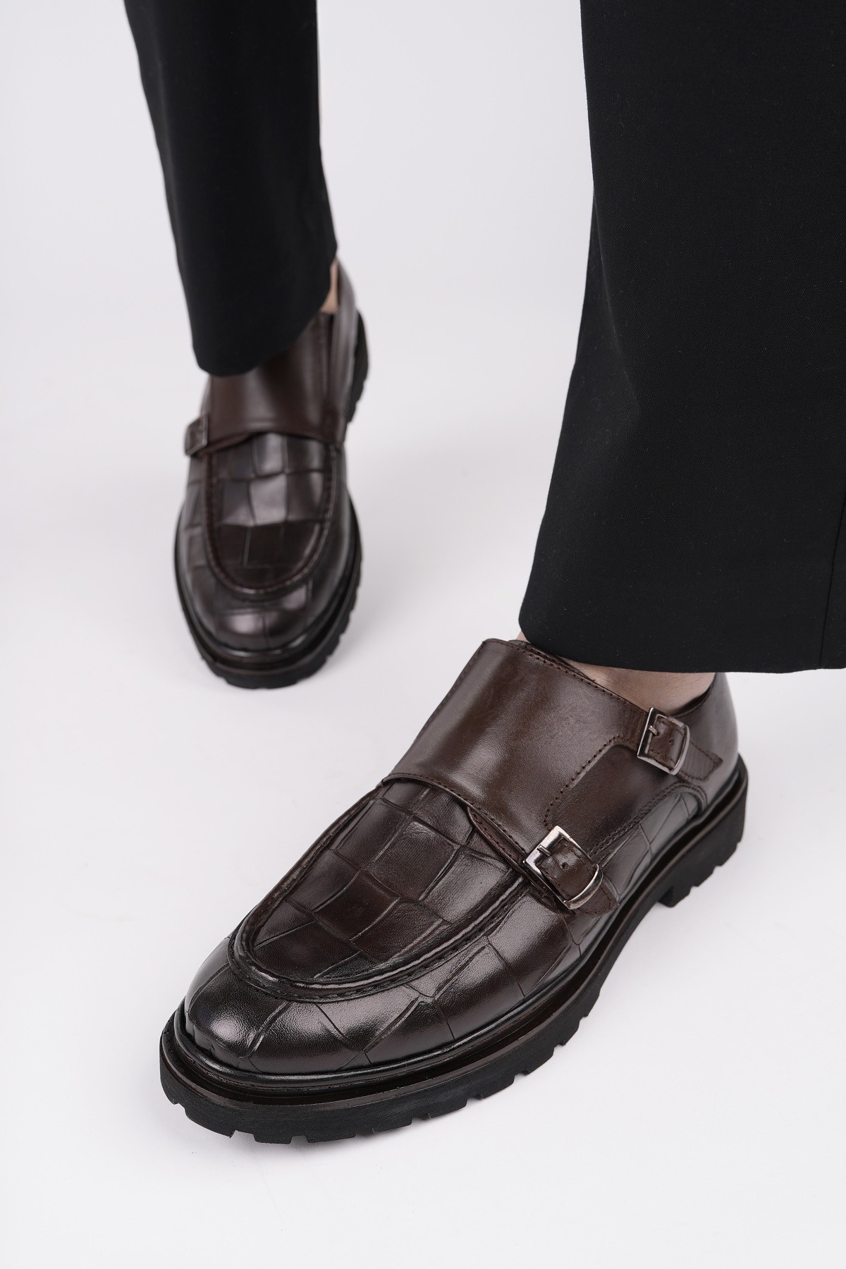 DİEGO Klasik Hakiki Deri Günlük Ortopedik Erkek Casual Ayakkabı - Görsel 8