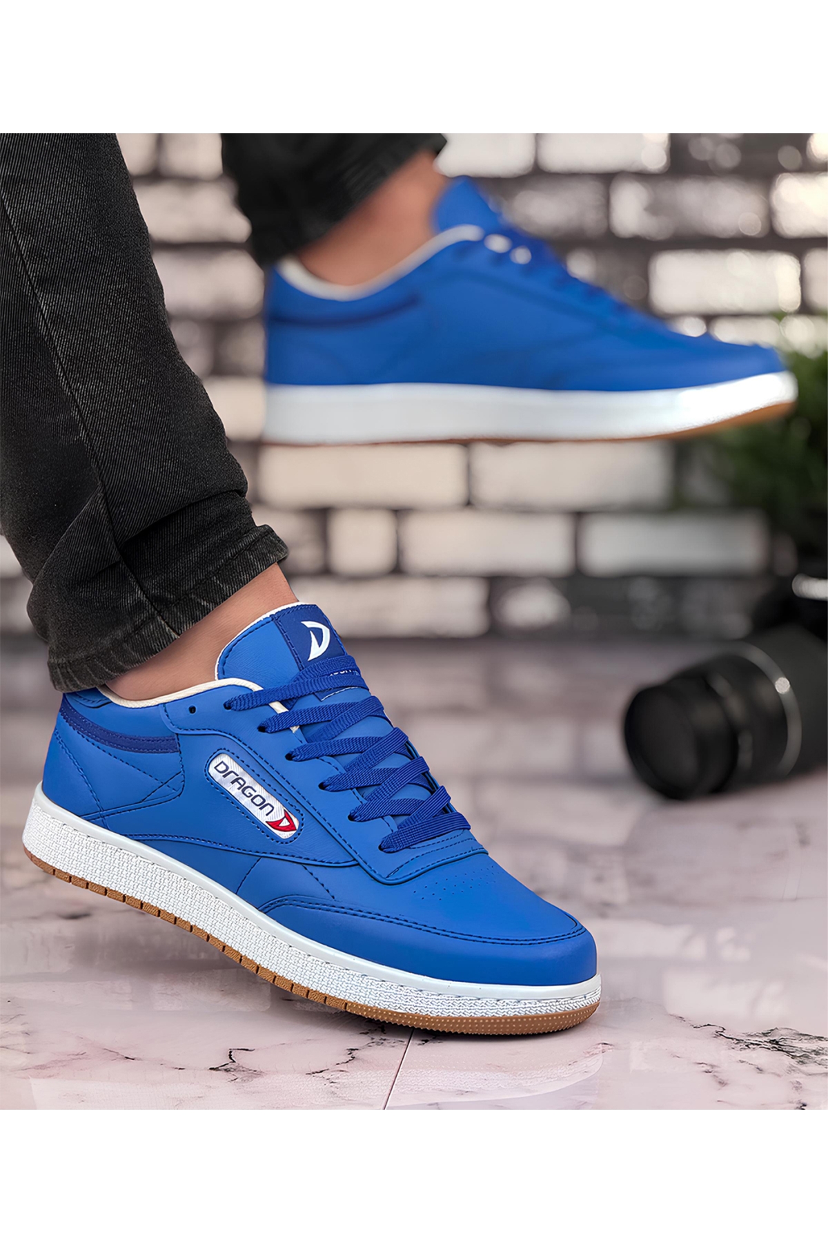 Ayakkabix Dragon Sneaker Erkek Spor Ayakkabı Mavi - Görsel 2