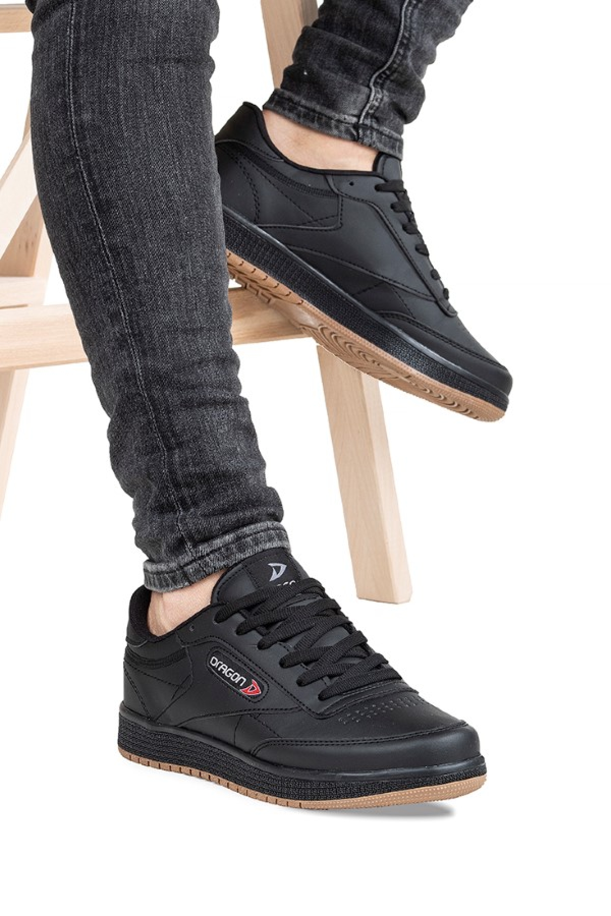 Ayakkabix Dragon Sneaker Erkek Spor Ayakkabı Siyah-cilt - Görsel 2