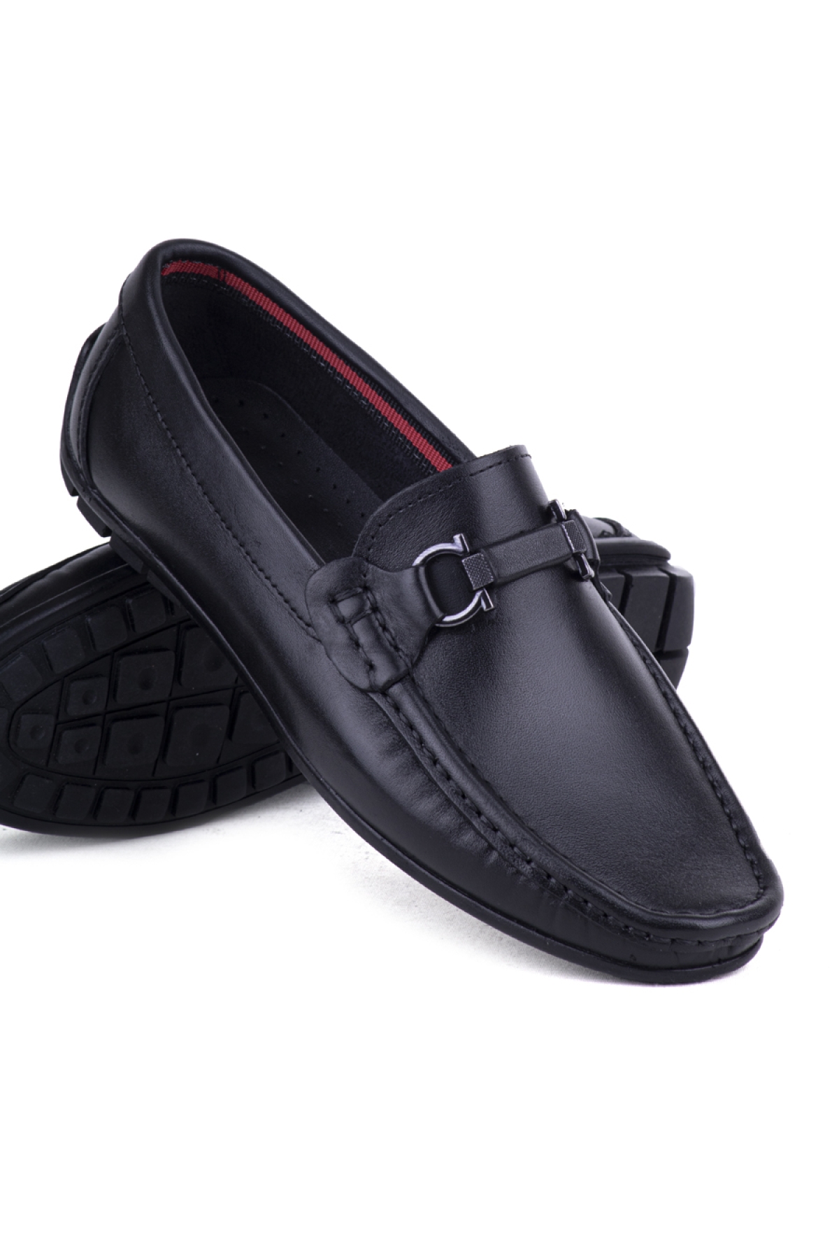 Loafer Erkek Babet Hakiki Deri Ayakkabı -4630 4639-siyah - Görsel 5