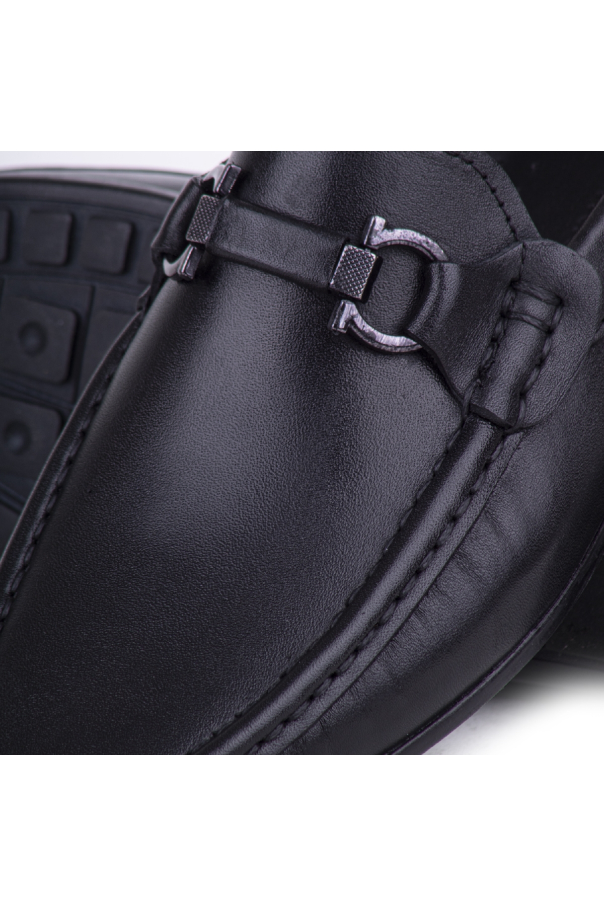 Loafer Erkek Babet Hakiki Deri Ayakkabı -4630 4639-siyah - Görsel 6