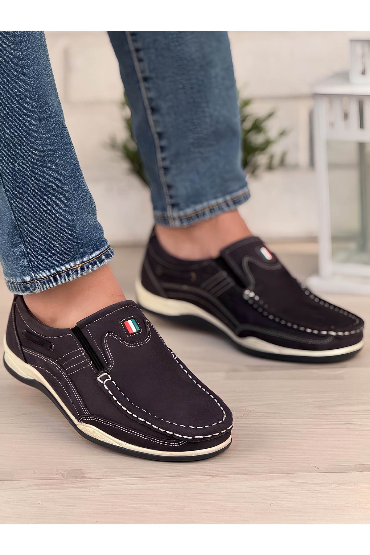 Ghattix Hakiki Deri Erkek Ayakkabı Lacivert - Görsel 2