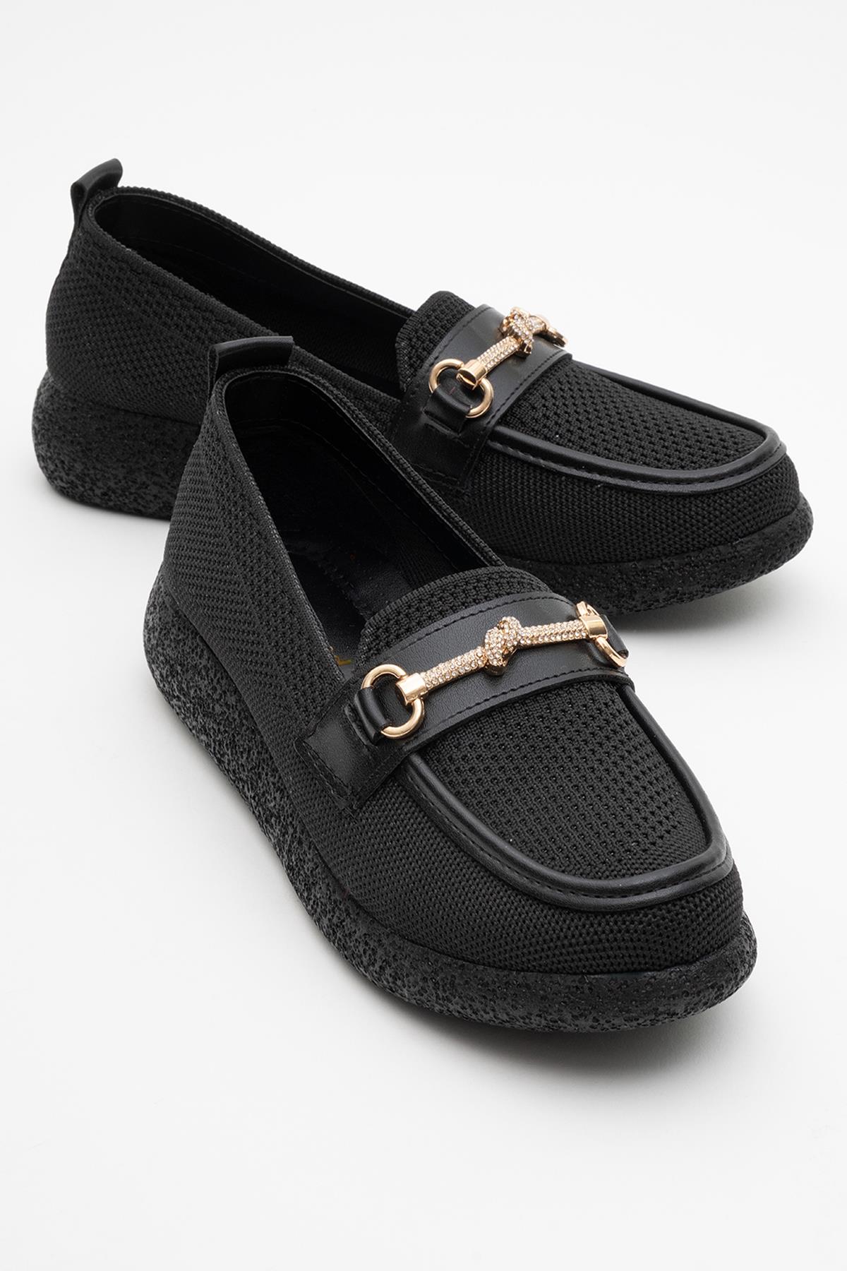 Kadın Tokalı Günlük Ayakkabı SİYAH - Görsel 2