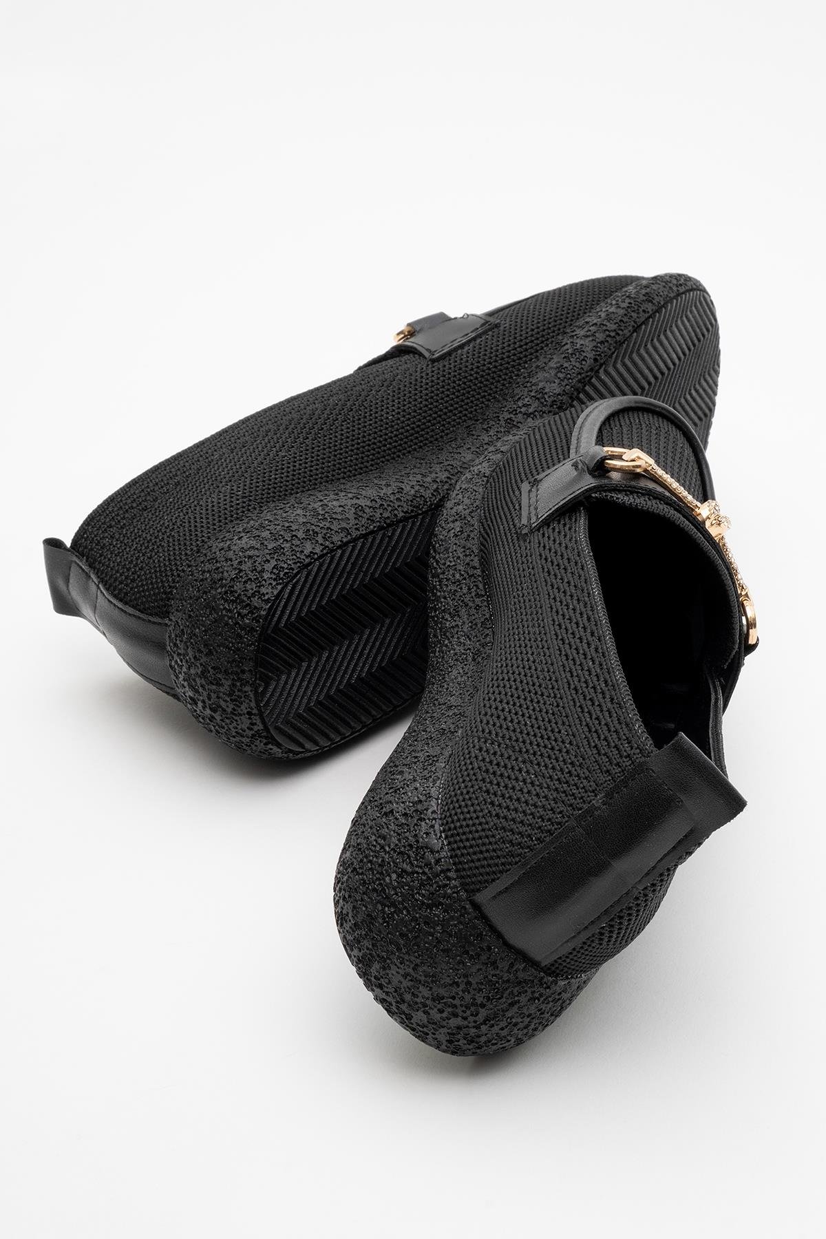 Kadın Tokalı Günlük Ayakkabı SİYAH - Görsel 5