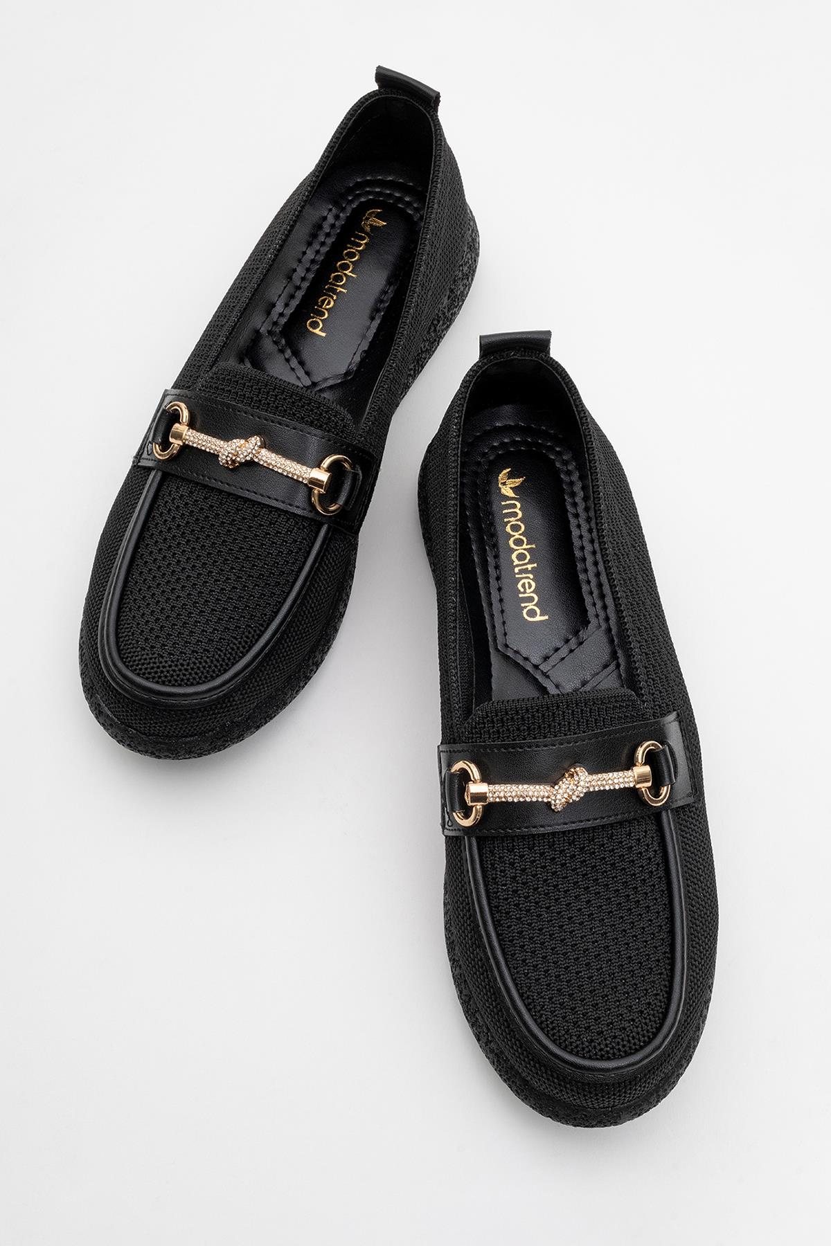 Kadın Tokalı Günlük Ayakkabı SİYAH - Görsel 6