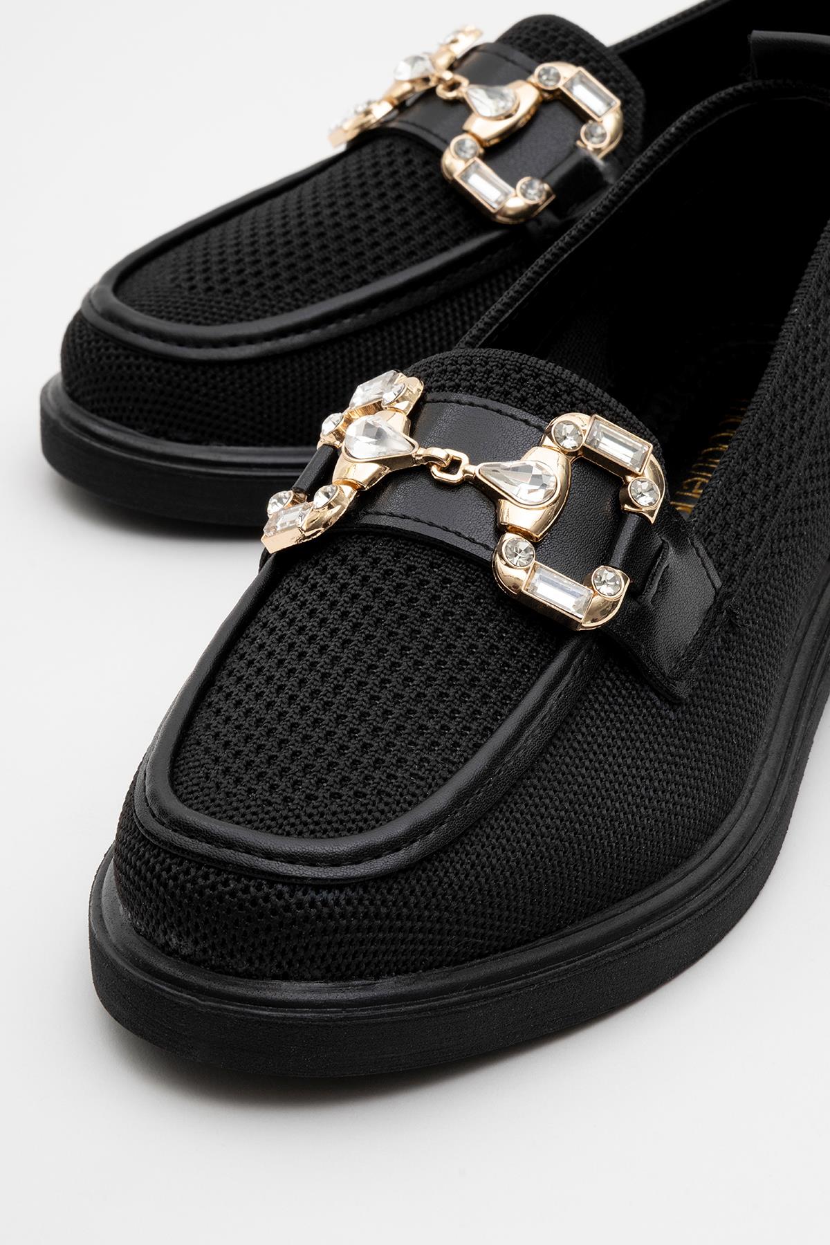 Kadın Tokalı Günlük Ayakkabı SİYAH - Görsel 4