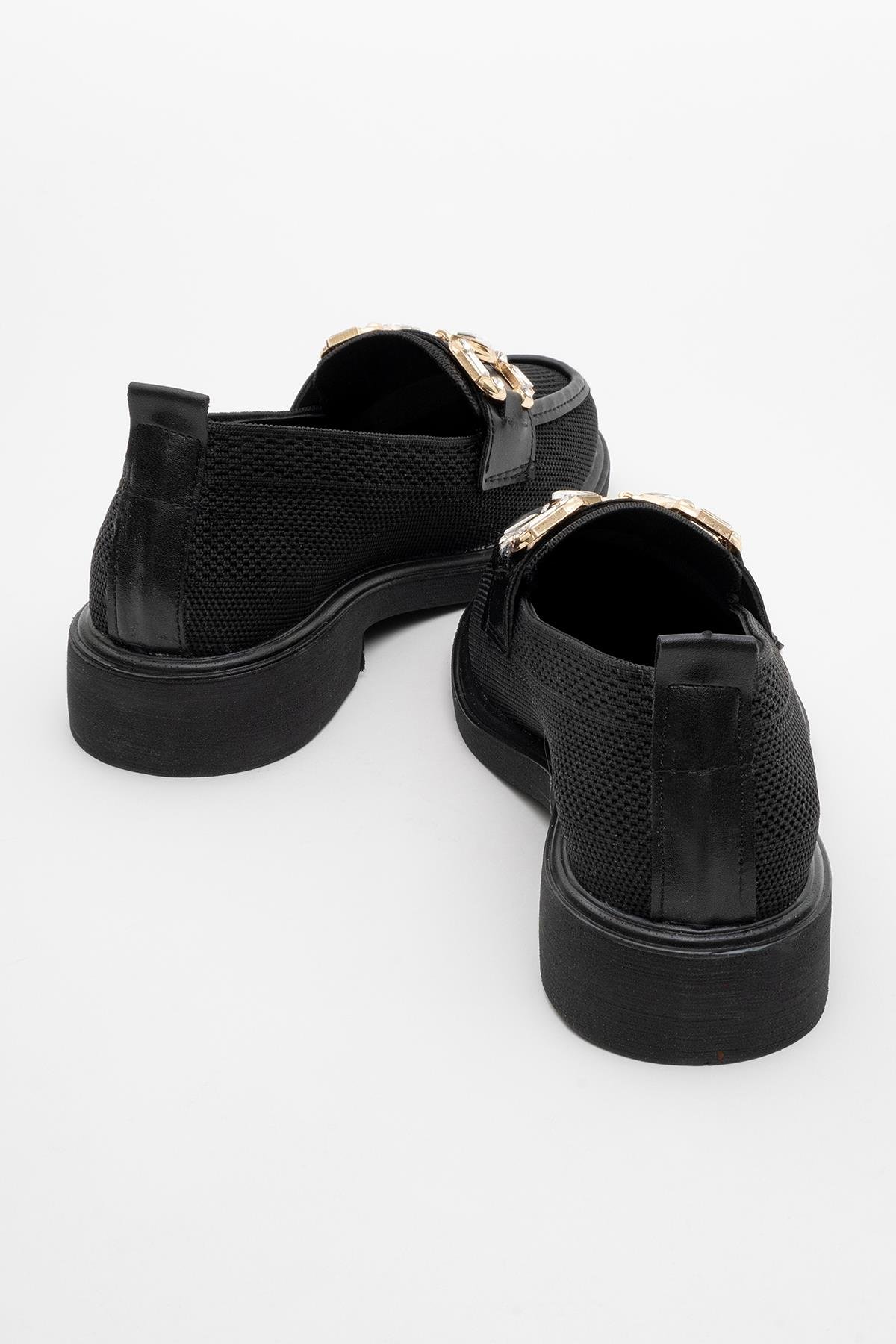 Kadın Tokalı Günlük Ayakkabı SİYAH - Görsel 5