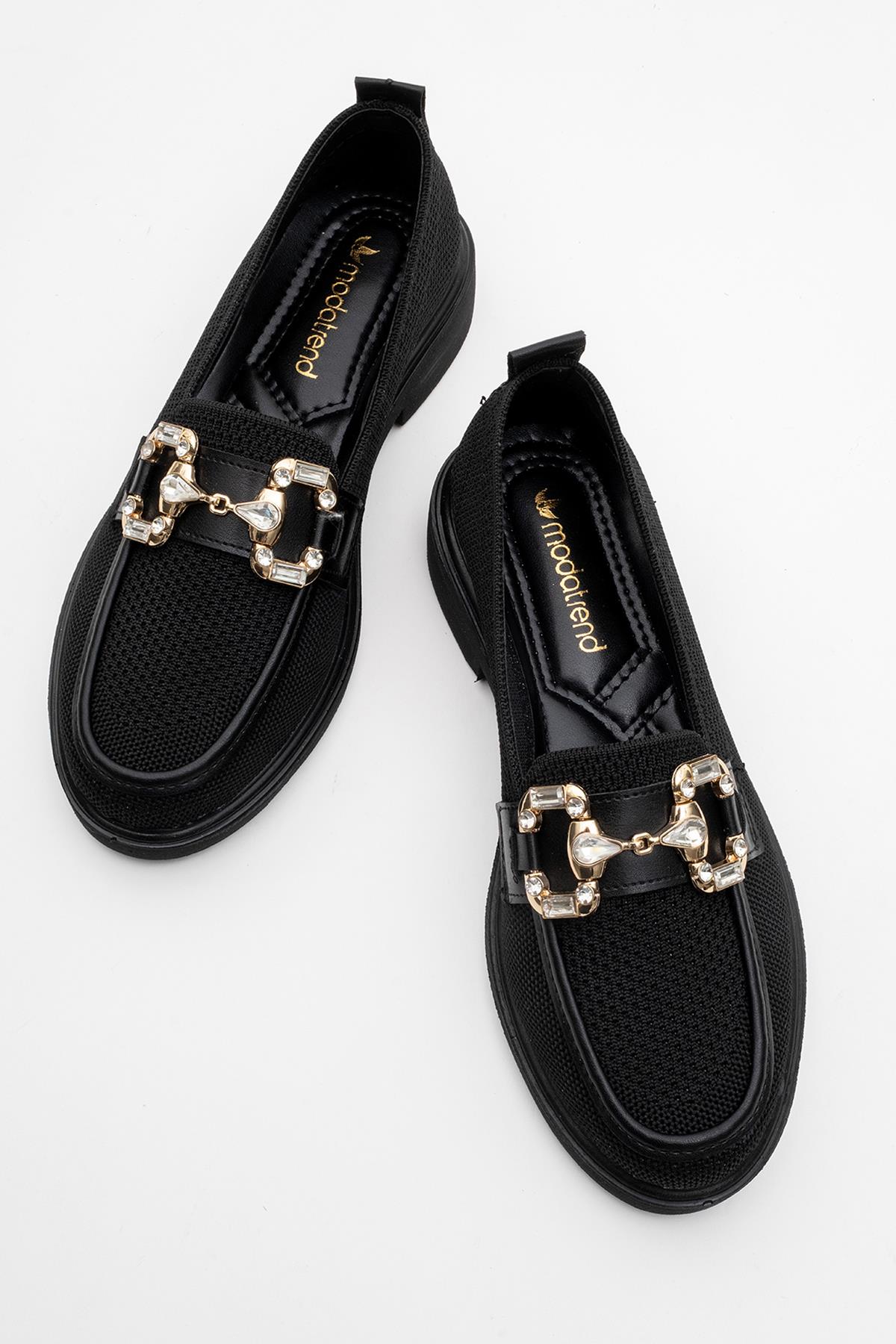 Kadın Tokalı Günlük Ayakkabı SİYAH - Görsel 6