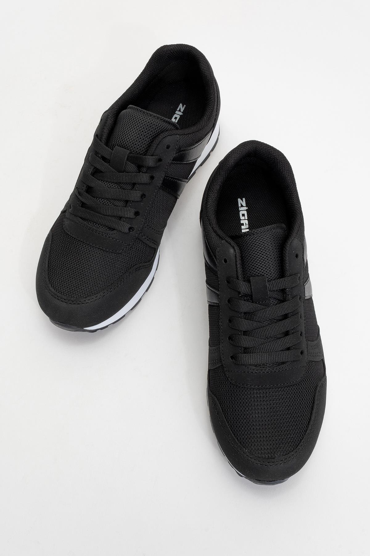 Kadın Anorak Bağcıklı Spor Ayakkabı SİYAH BEYAZ - Görsel 6