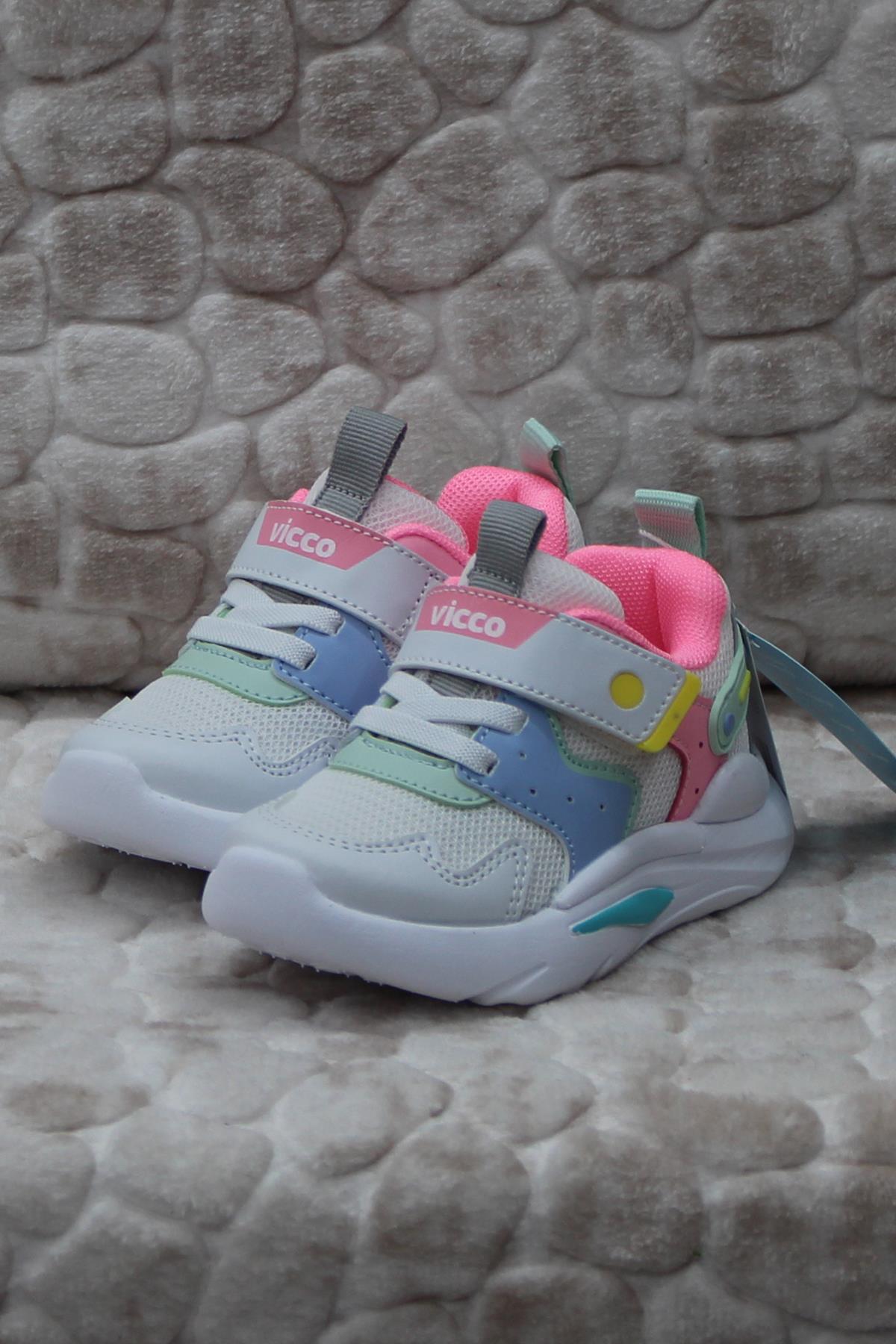 Vicco Vicco 346.B24Y.127 Birdy Beyaz Anatomik Esnek Hafif Kız Çocuk Ayakkabı Flo'da! Beyaz - 3. görsel