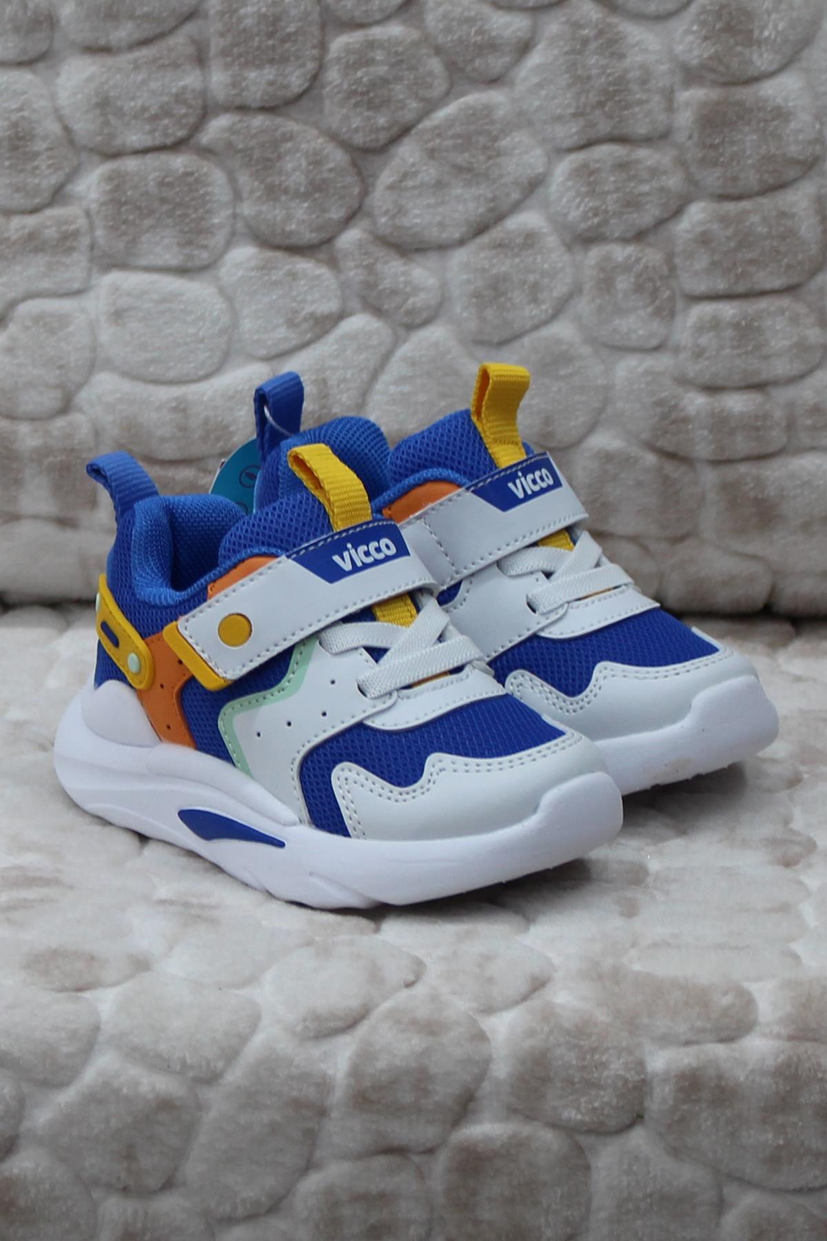 346.P24Y.127 Birdy Saks Mavi Anatomik Erkek Çocuk Ayakkabı - Görsel 2