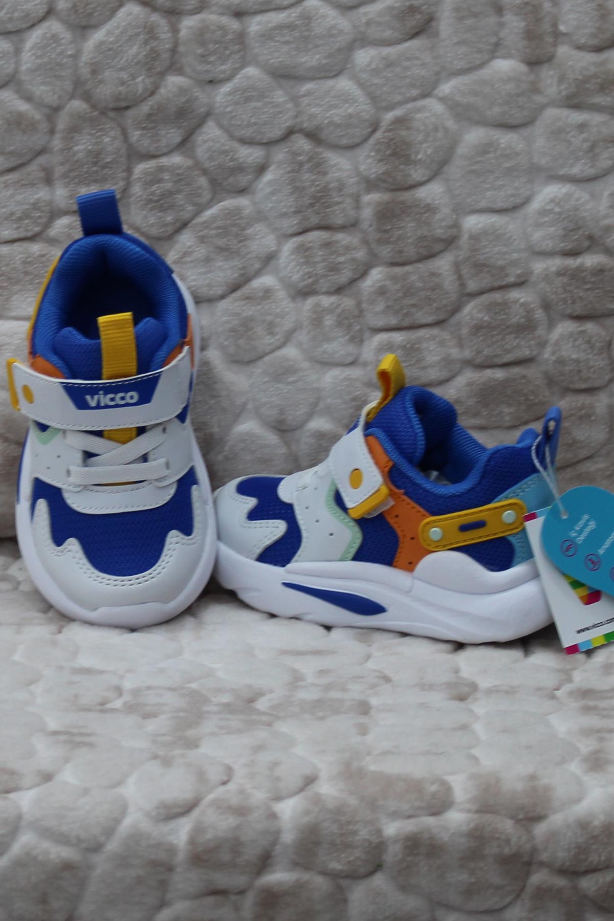 346.P24Y.127 Birdy Saks Mavi Anatomik Erkek Çocuk Ayakkabı - Görsel 6