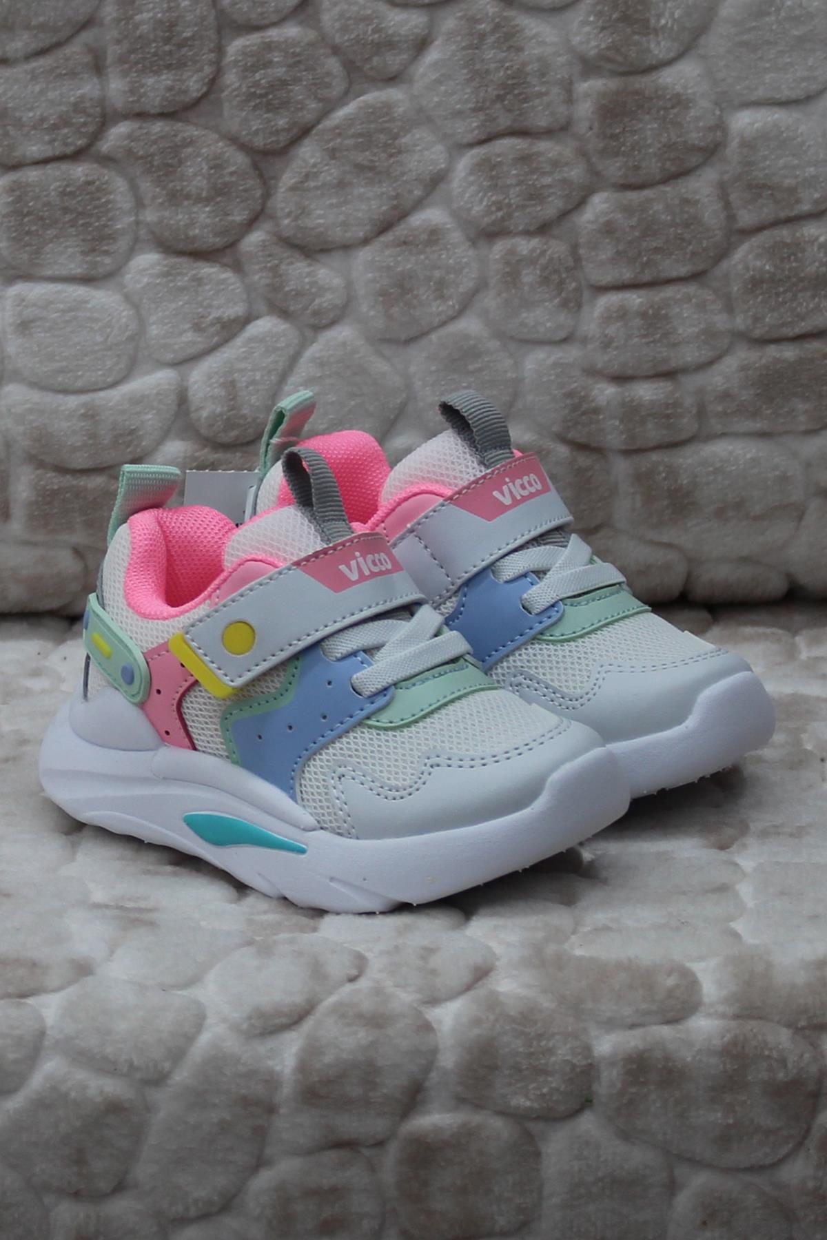 Vicco Vicco 346.P24Y.127 Birdy Beyaz Anatomik Esnek Hafif Kız Çocuk Ayakkabı Flo'da! Beyaz - 2. görsel