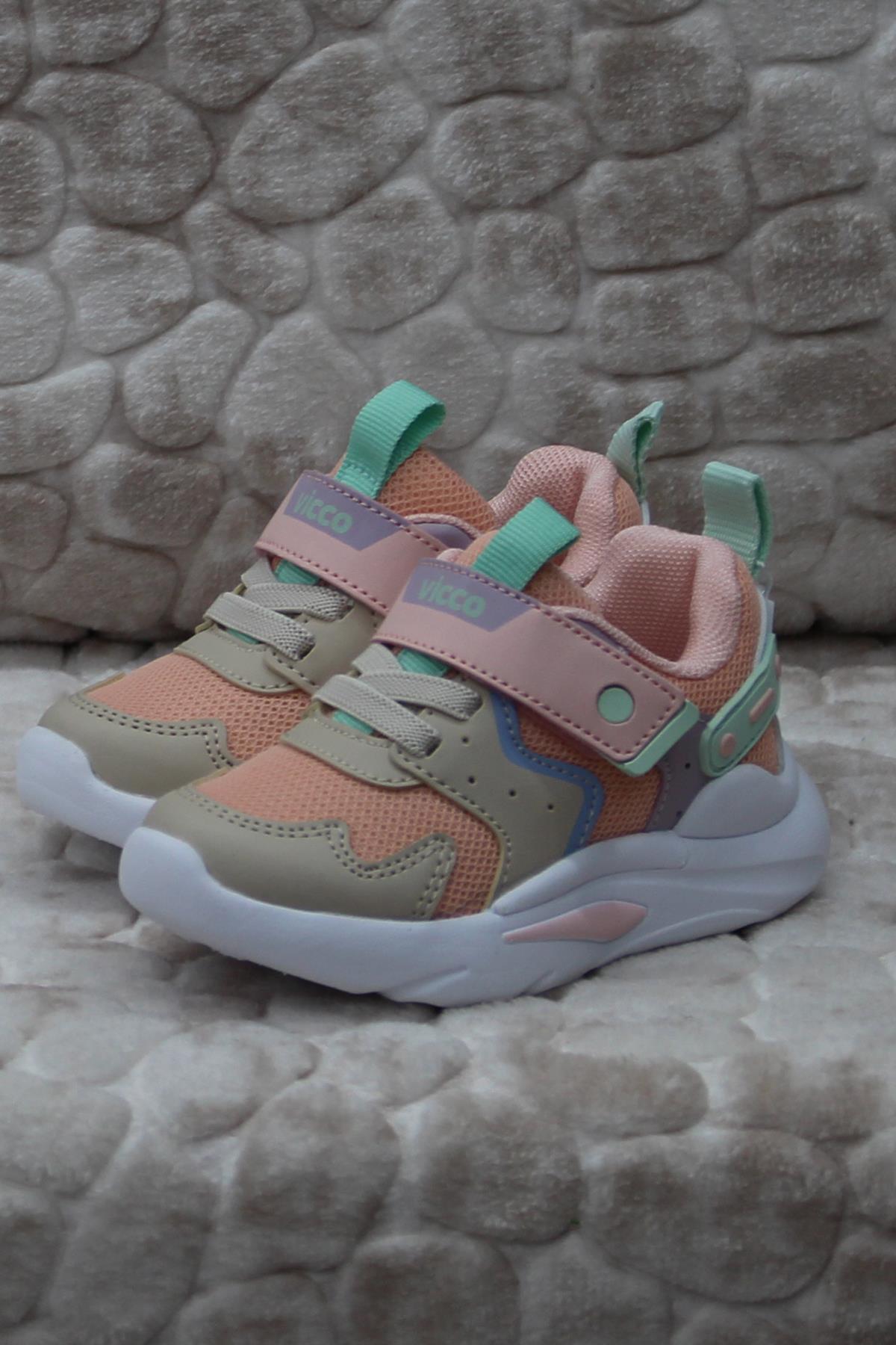 Vicco Vicco Pembe 346.B24Y.127 Birdy Pudra Anatomik Esnek Hafif Kız Çocuk Ayakkabı Flo'da! Pembe - 3. görsel