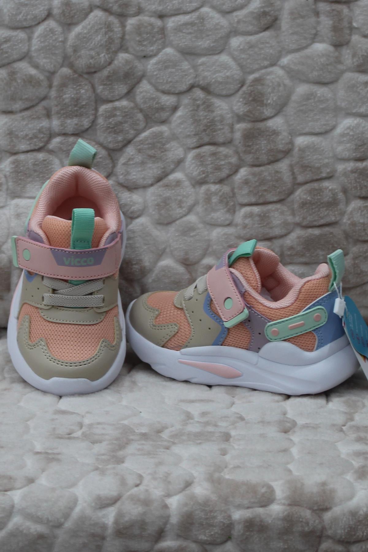 Vicco Vicco Pembe 346.B24Y.127 Birdy Pudra Anatomik Esnek Hafif Kız Çocuk Ayakkabı Flo'da! Pembe - 6. görsel
