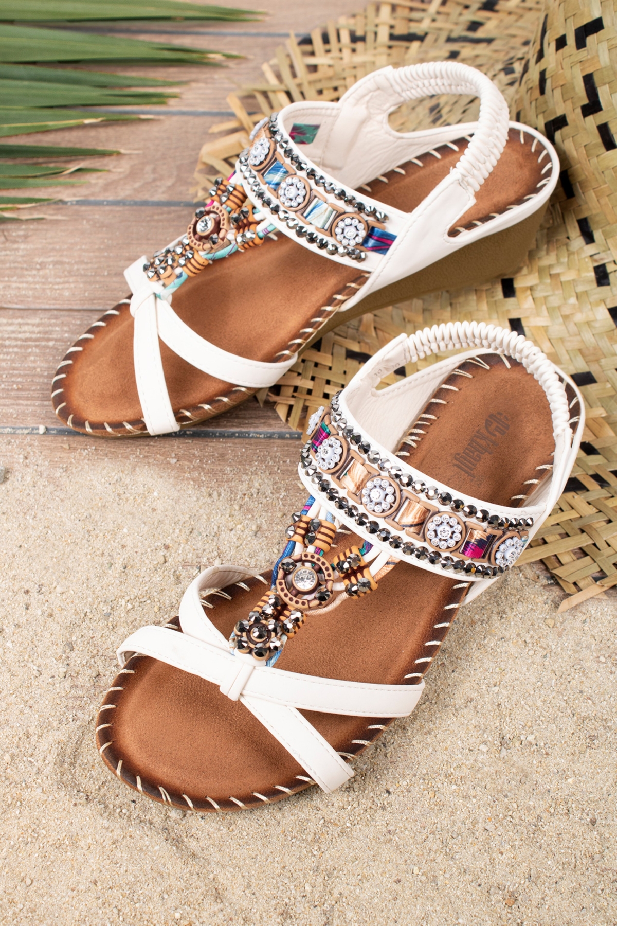 Anatolia Anatomik Fashion Taşlı Günlük Kadın Sandalet - Görsel 2