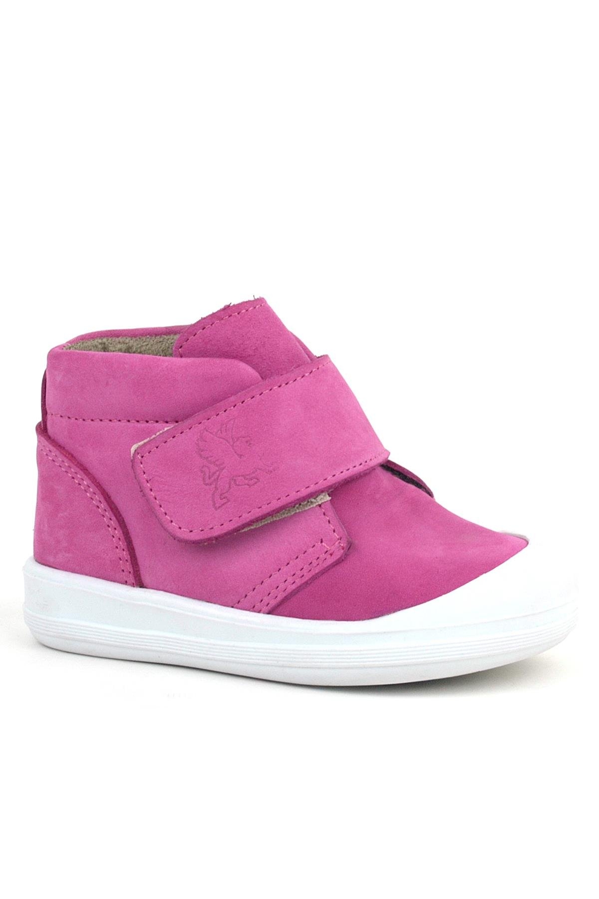 Yoohoo Hakiki Deri Pembe Beyaz Cırtlı Kız Bebek Bot - Görsel 2