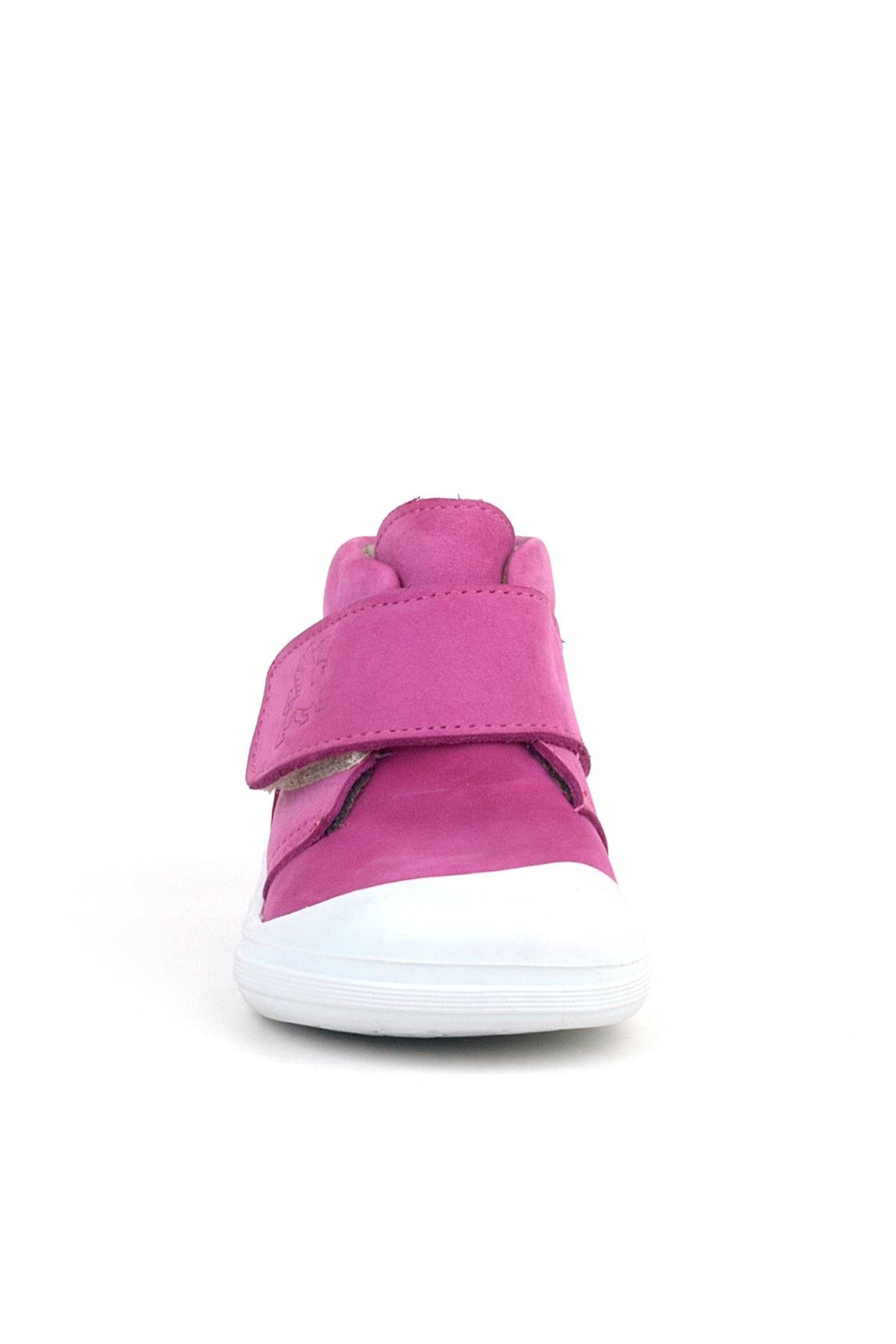 Yoohoo Hakiki Deri Pembe Beyaz Cırtlı Kız Bebek Bot - Görsel 4