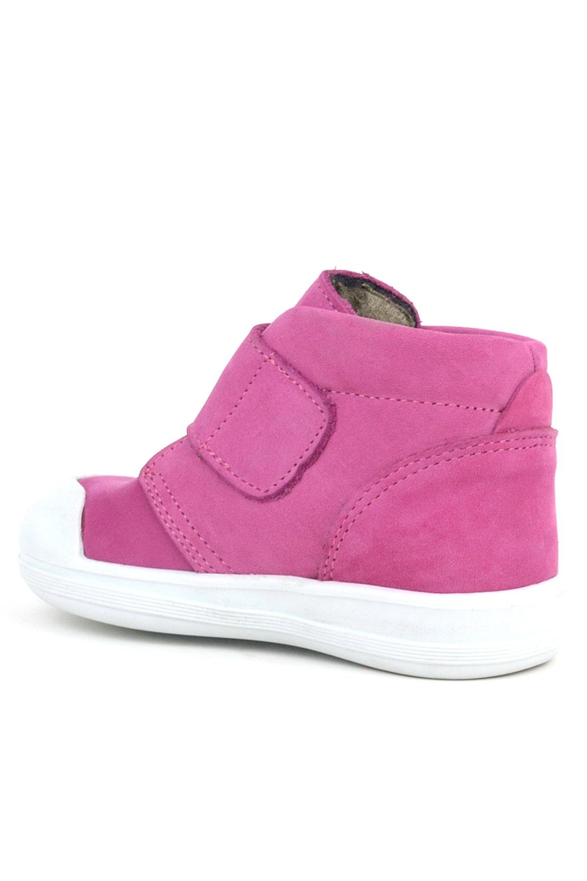 Yoohoo Hakiki Deri Pembe Beyaz Cırtlı Kız Bebek Bot - Görsel 5