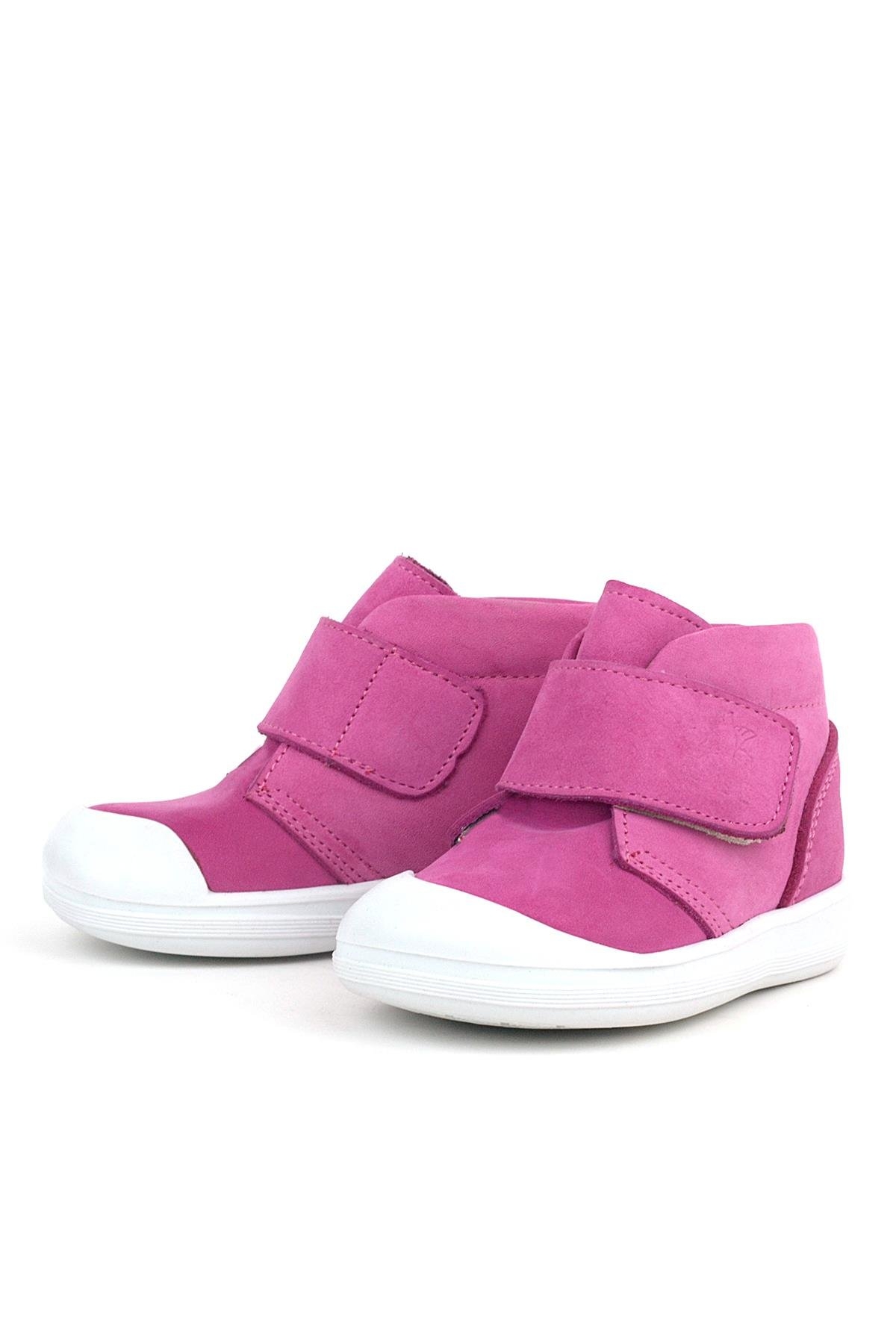 Yoohoo Hakiki Deri Pembe Beyaz Cırtlı Kız Bebek Bot - Görsel 6