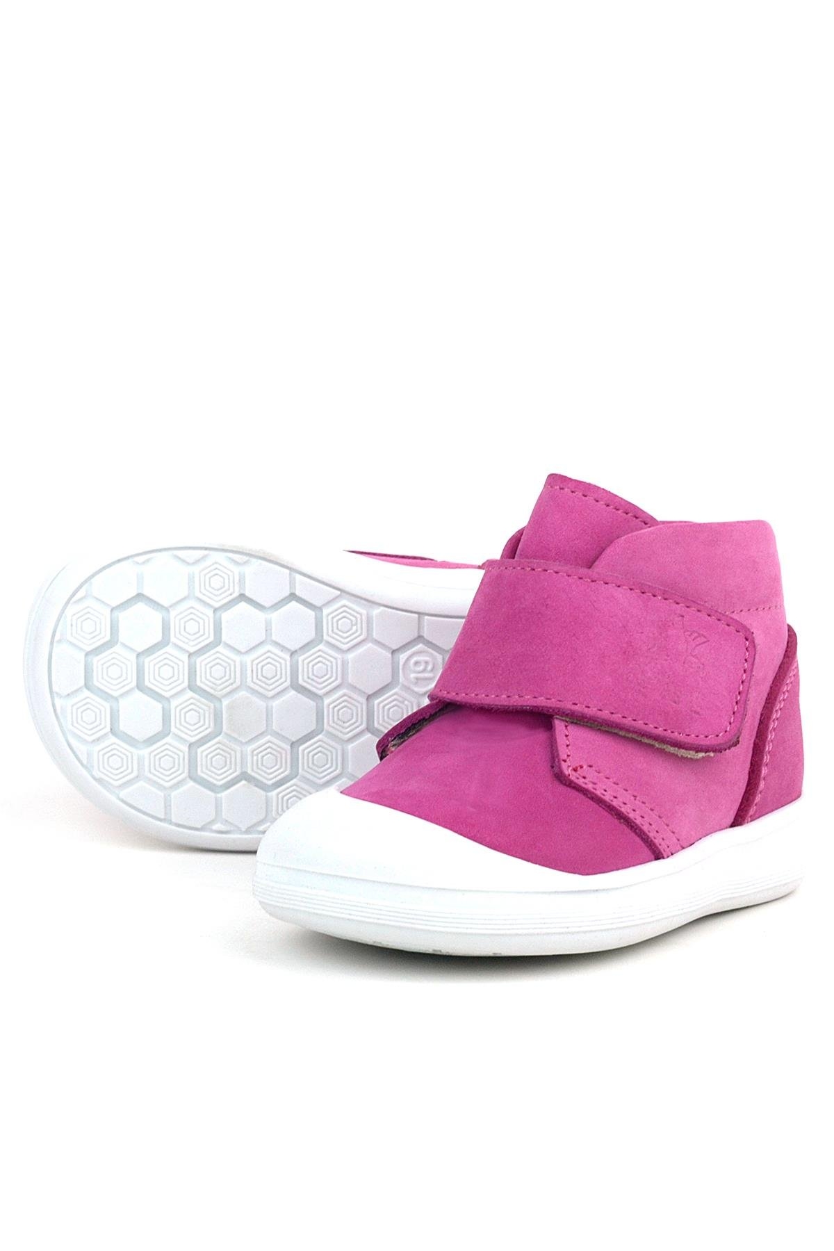 Yoohoo Hakiki Deri Pembe Beyaz Cırtlı Kız Bebek Bot - Görsel 7