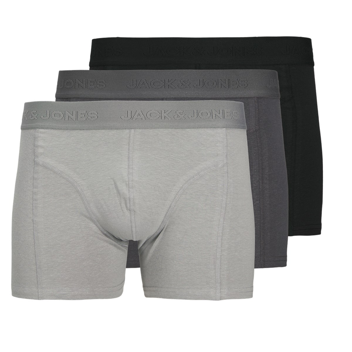 JACK & JONES Jactyler Trunks 3 Pack, Nero, M (Pacco da 3) Uomo