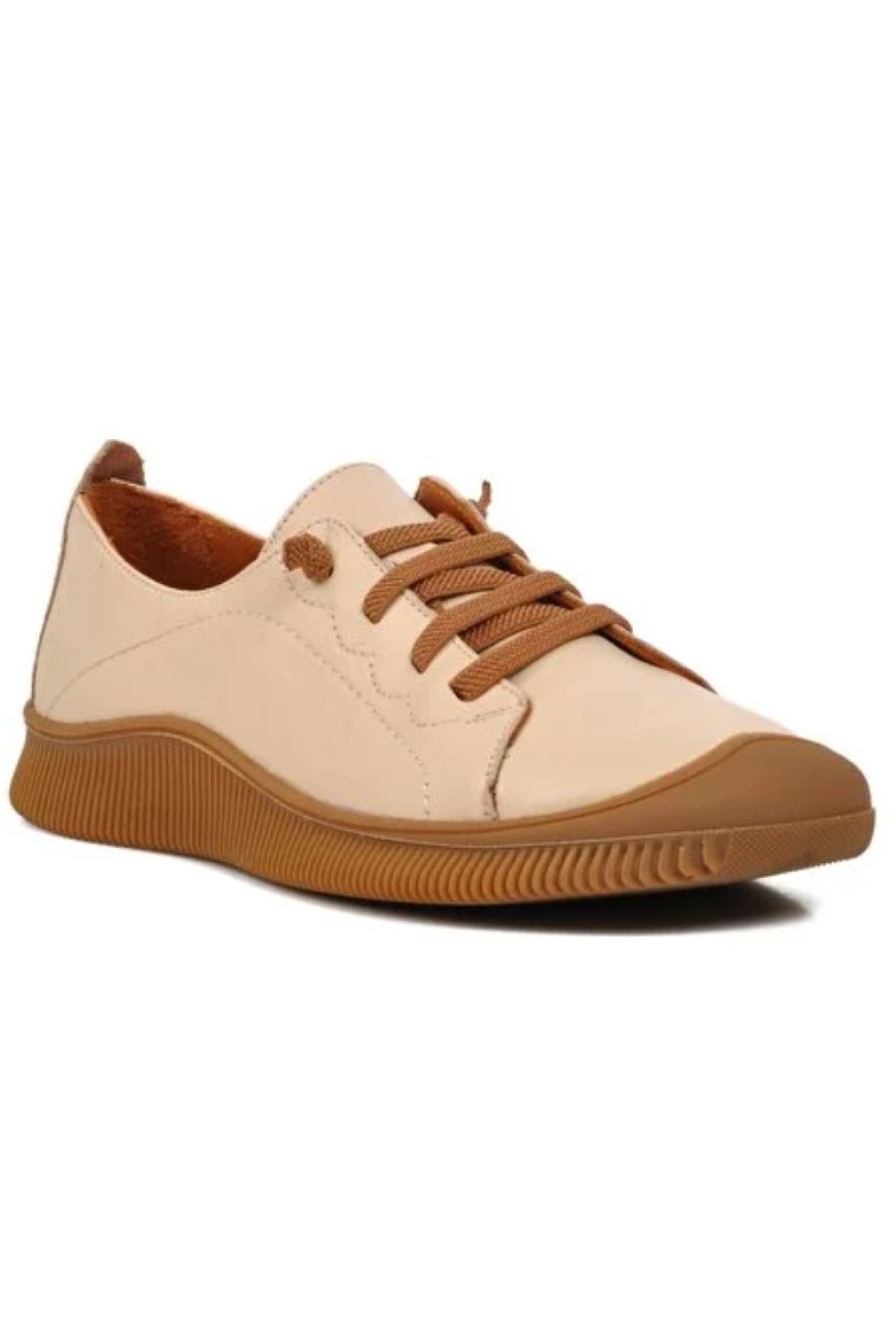 Mako Hakiki Deri Ortopedik Kadın Casual Ayakkabı - Görsel 2
