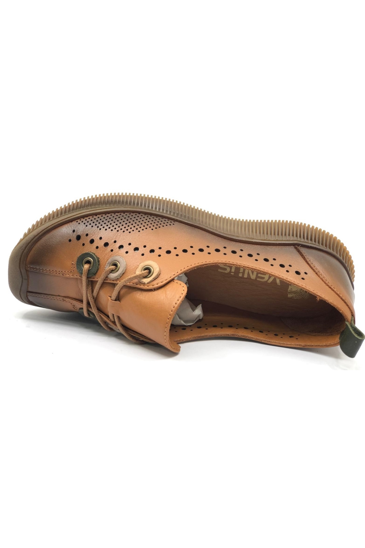 Pera Hakiki Deri Ortopedik Kadın Casual Ayakkabı - Görsel 7