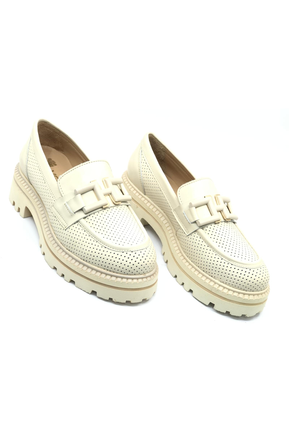 Rigel Hakiki Deri Ortopedik Oxford Kadın Deri Klasik Ayakkabı - Görsel 2