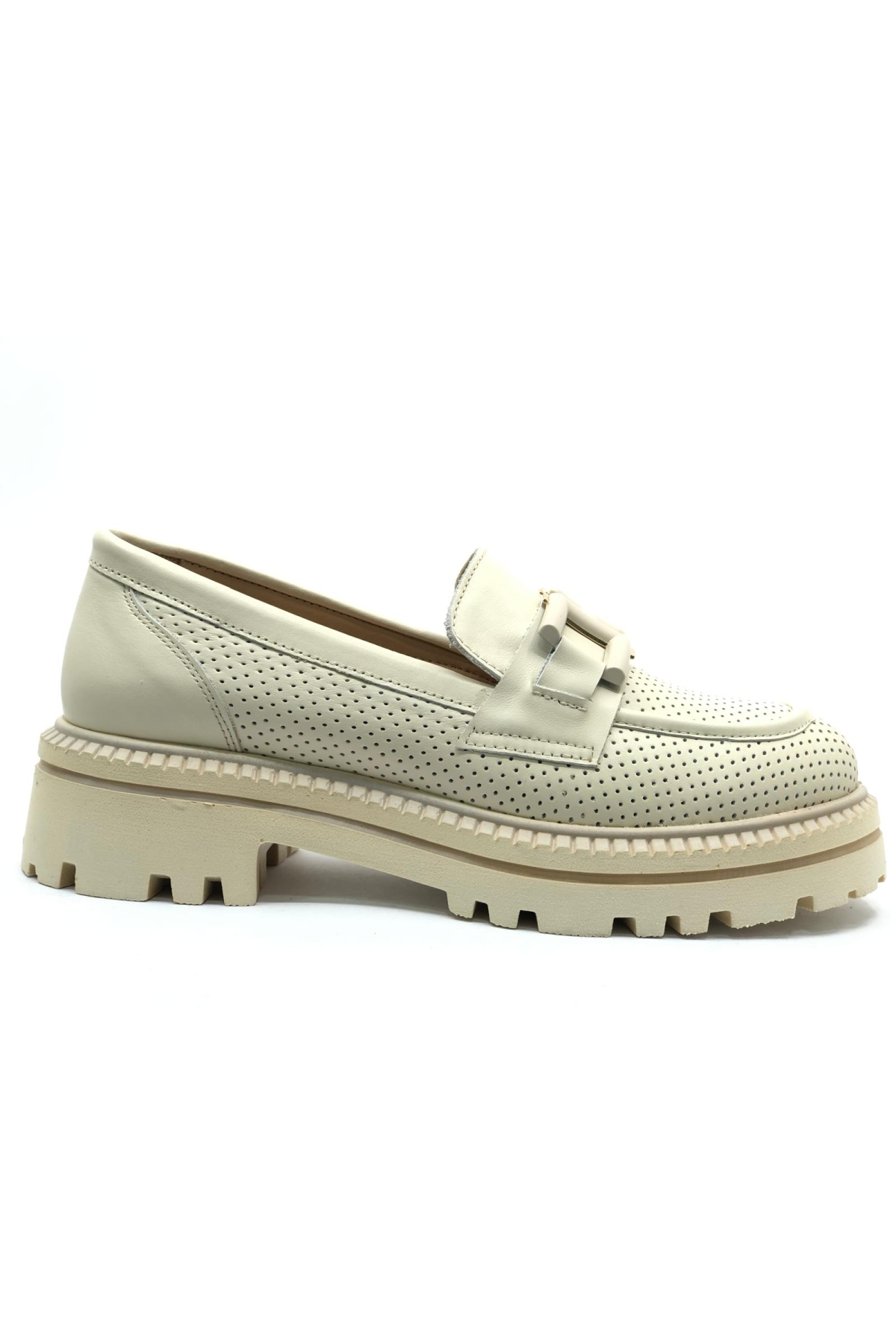 Rigel Hakiki Deri Ortopedik Oxford Kadın Deri Klasik Ayakkabı - Görsel 5