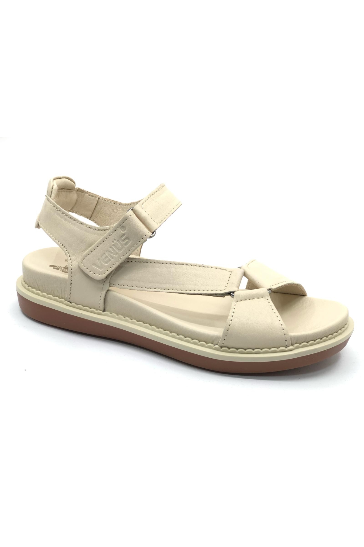 Sisu Hakiki Deri Comfort Ortopedik Kadın Sandalet - Görsel 4