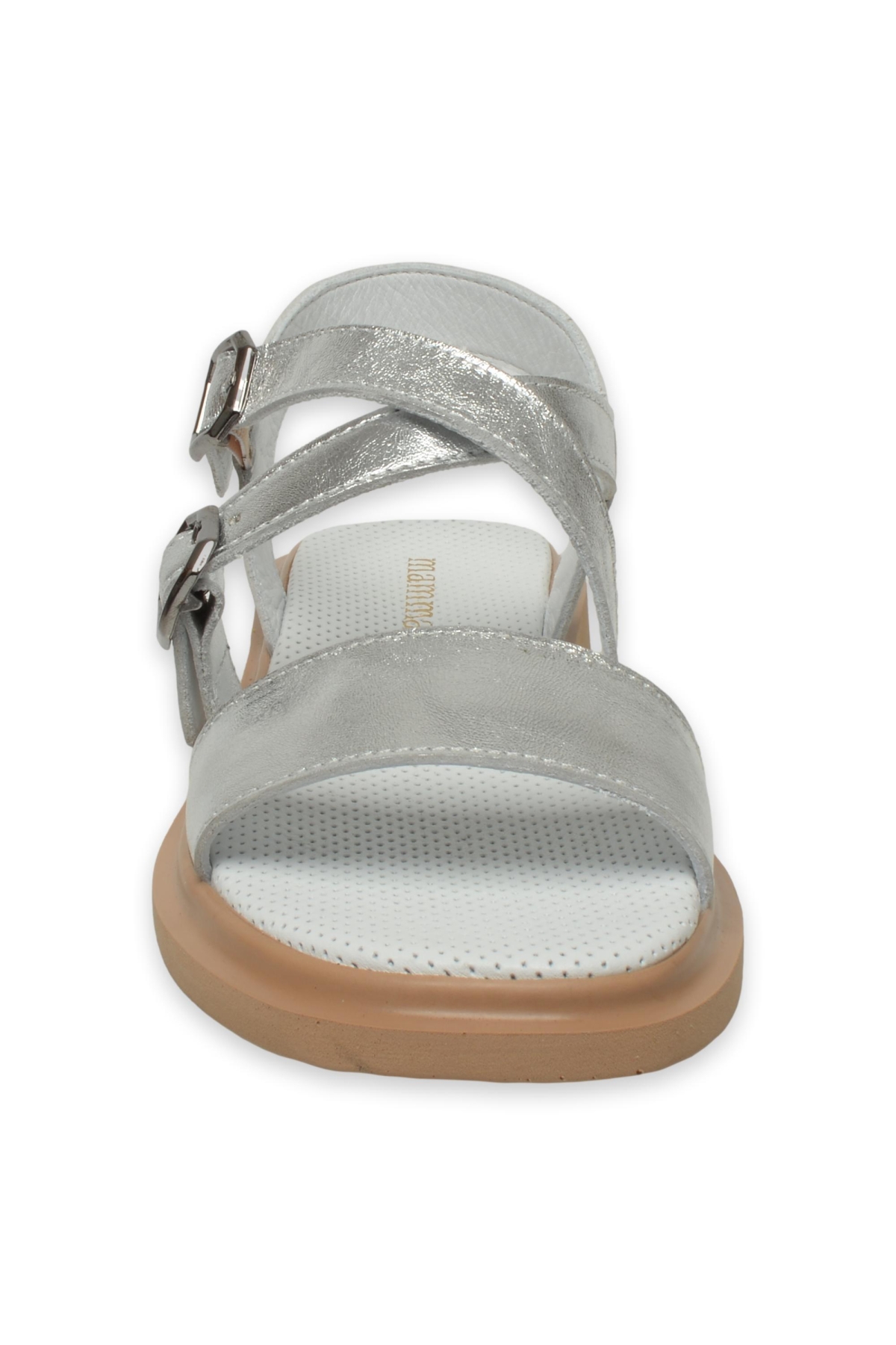 D25Ys-5010Z Günlük Gümüş Kadın Sandalet - Görsel 4