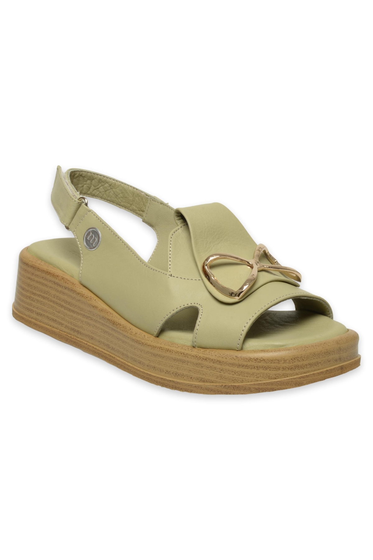 D25Ys-2780Z Günlük Yeşil Kadın Sandalet - Görsel 2