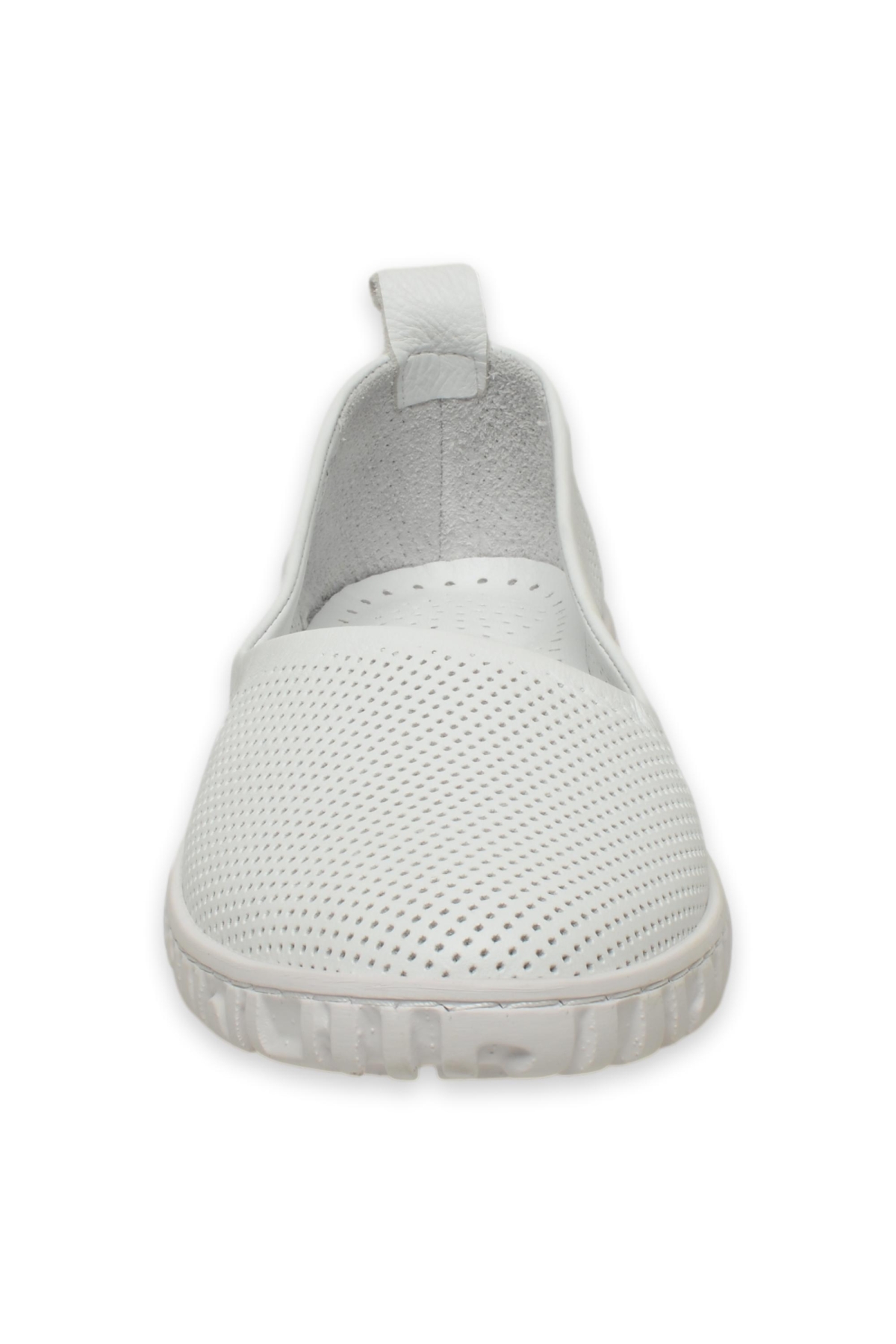 D25Ya-105Z Günlük Beyaz Kadın Babet - Görsel 4