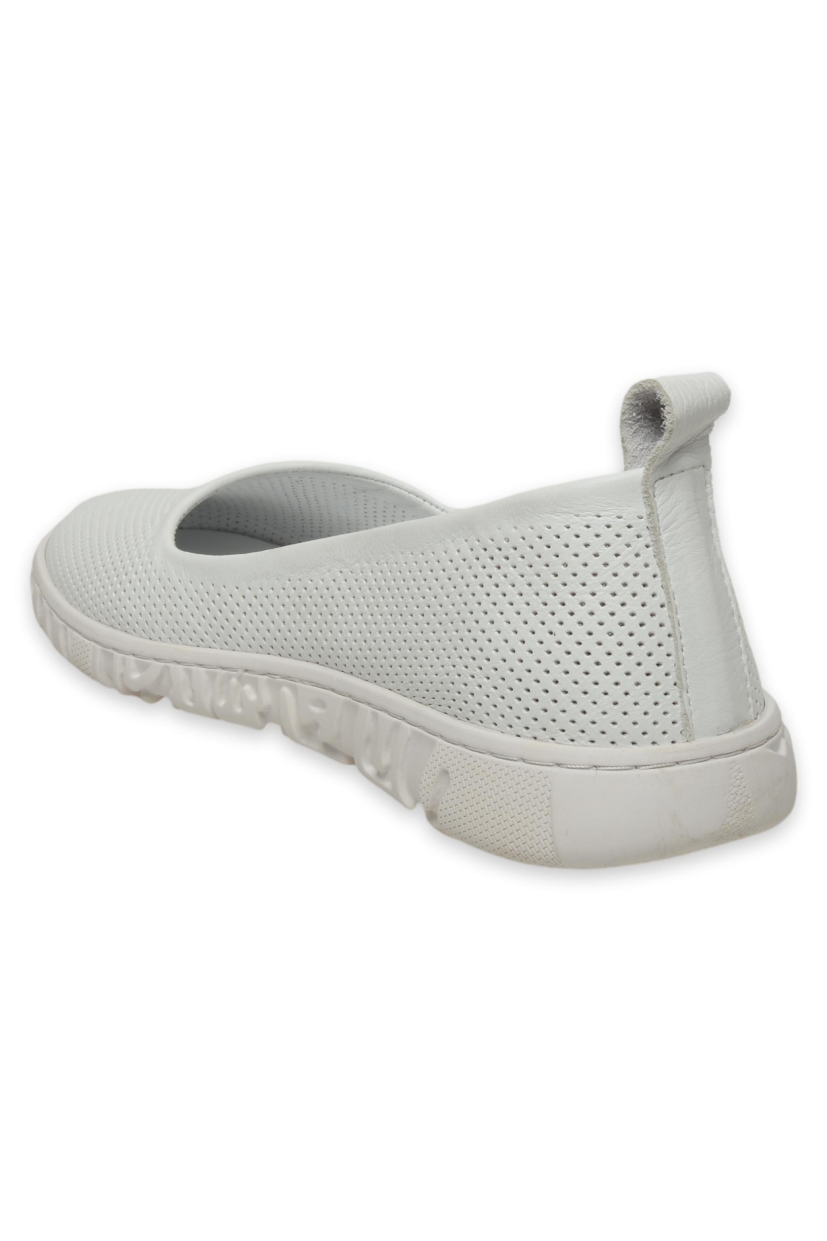 D25Ya-105Z Günlük Beyaz Kadın Babet - Görsel 5