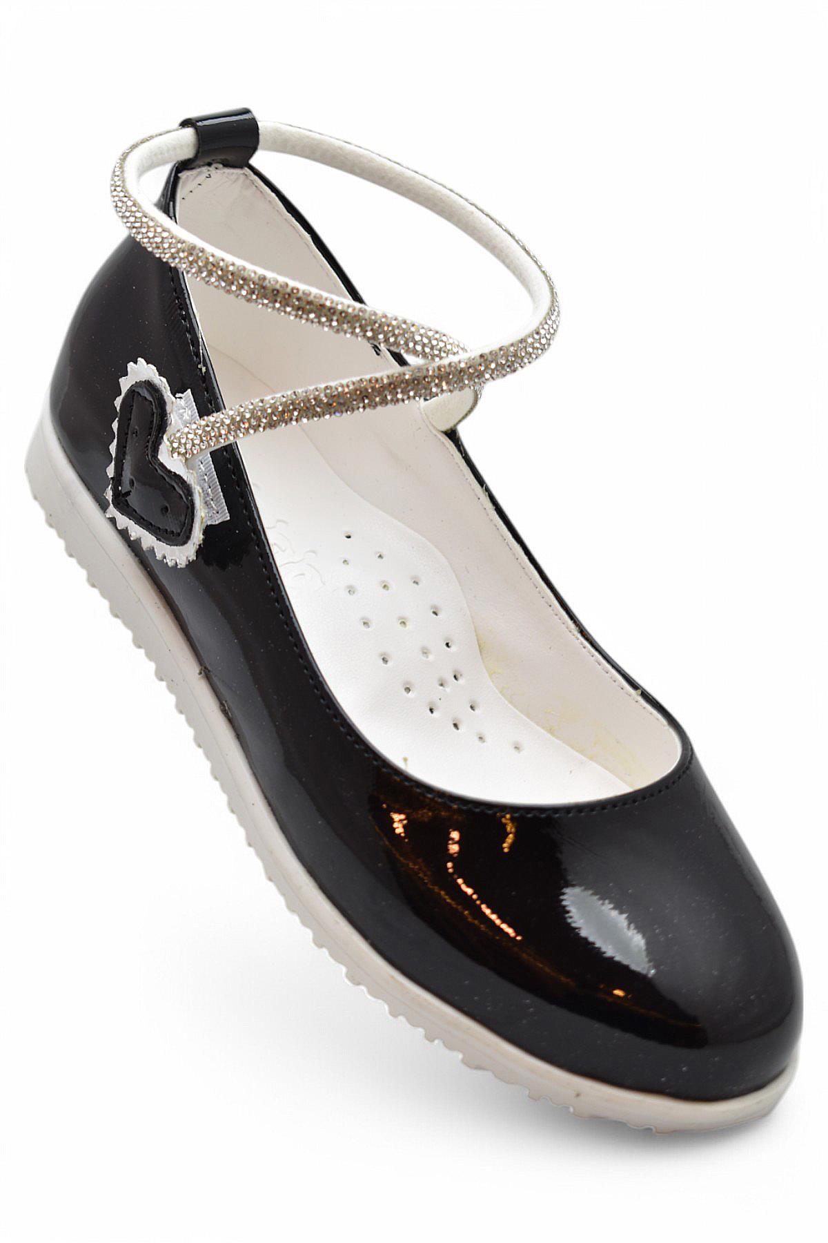 2025 Rahat Taban Cırtlı Kız Çocuk Babet Ayakkabı Düğün Abiye Nişan Ev Babeti - Görsel 3