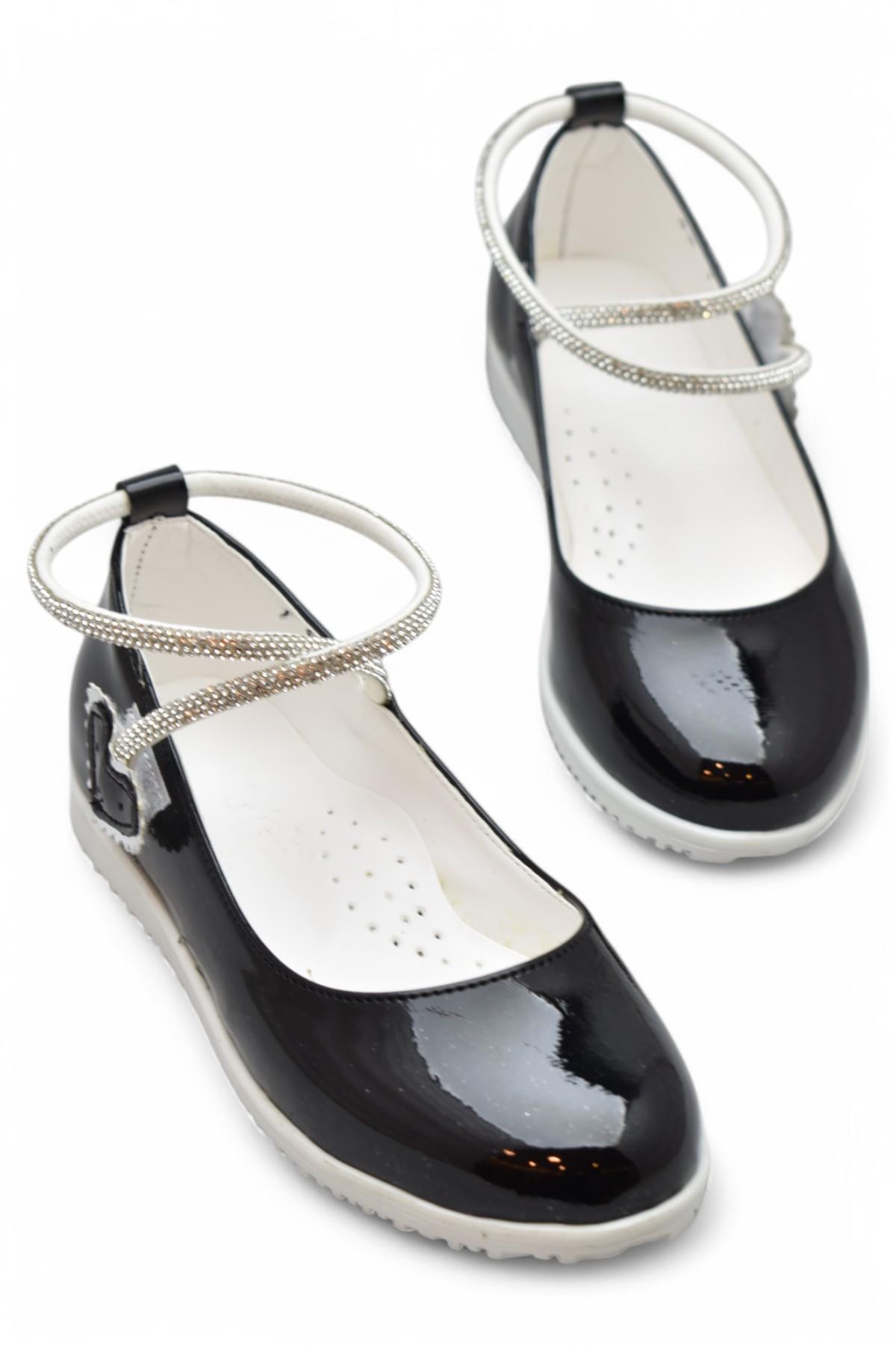 2025 Rahat Taban Cırtlı Kız Çocuk Babet Ayakkabı Düğün Abiye Nişan Ev Babeti - Görsel 4