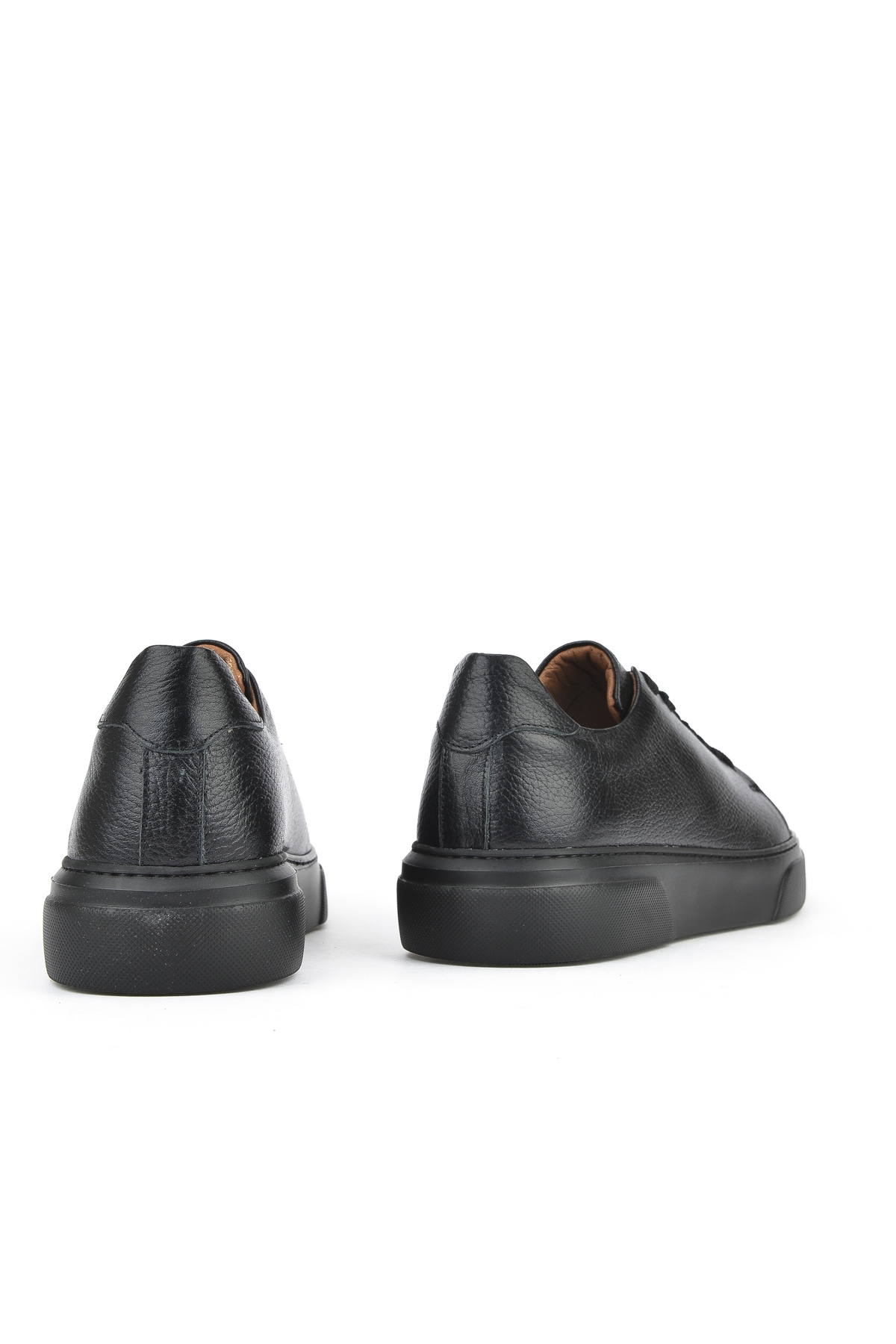 Erkek Hakiki Deri Sneaker 151423Z511 Siyah - Görsel 4