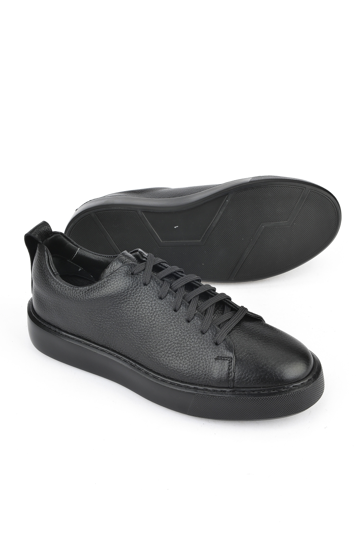 Erkek Hakiki Deri Sneaker 1511026Z875Y Siyah - Görsel 5